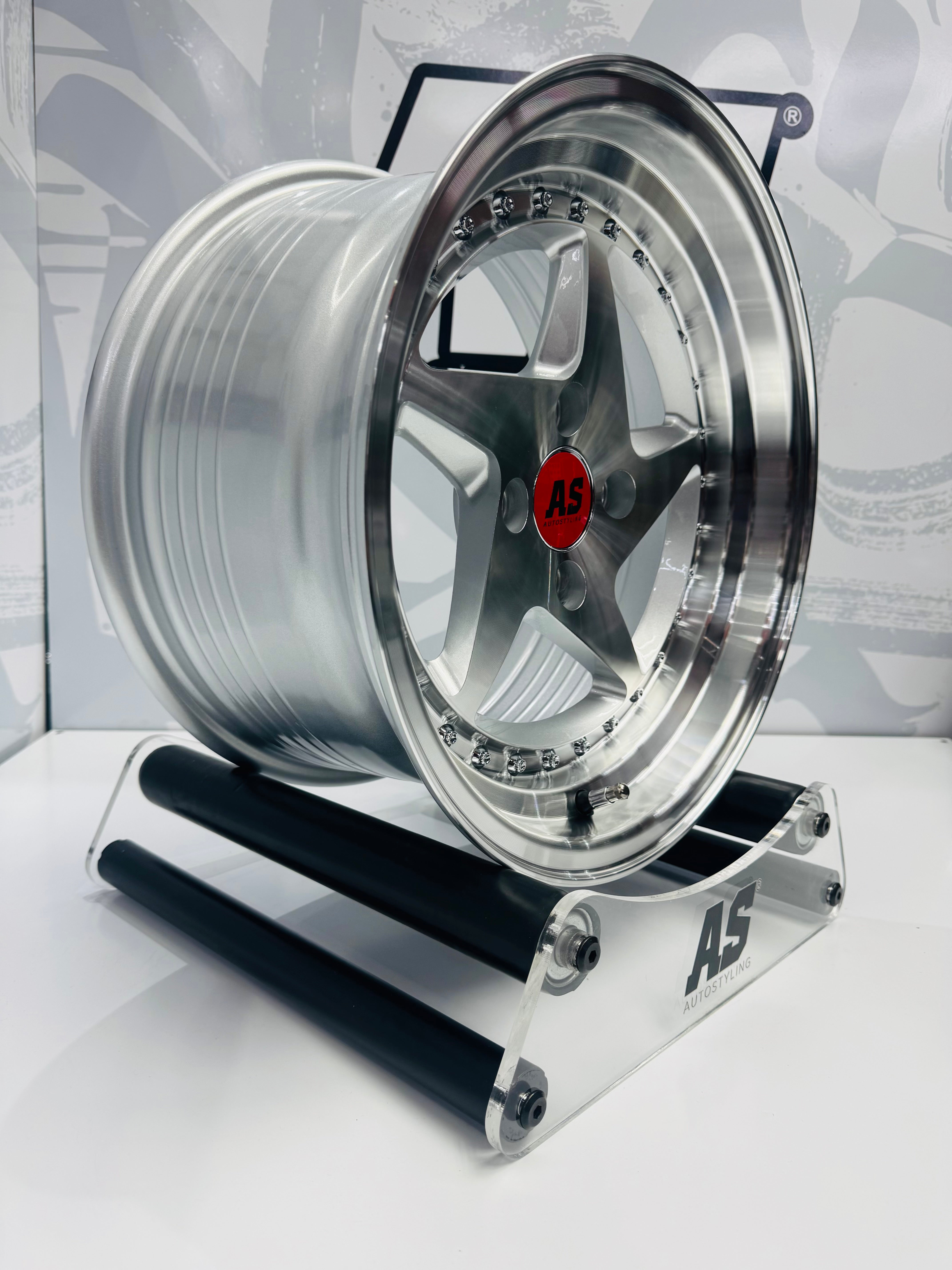 15” AS- RARI M7903 4/100 Silver machine face