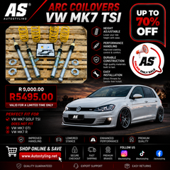 ARC COILOVERS VW MK7 TSI 50mm strut - Autostyling Klerksdorp