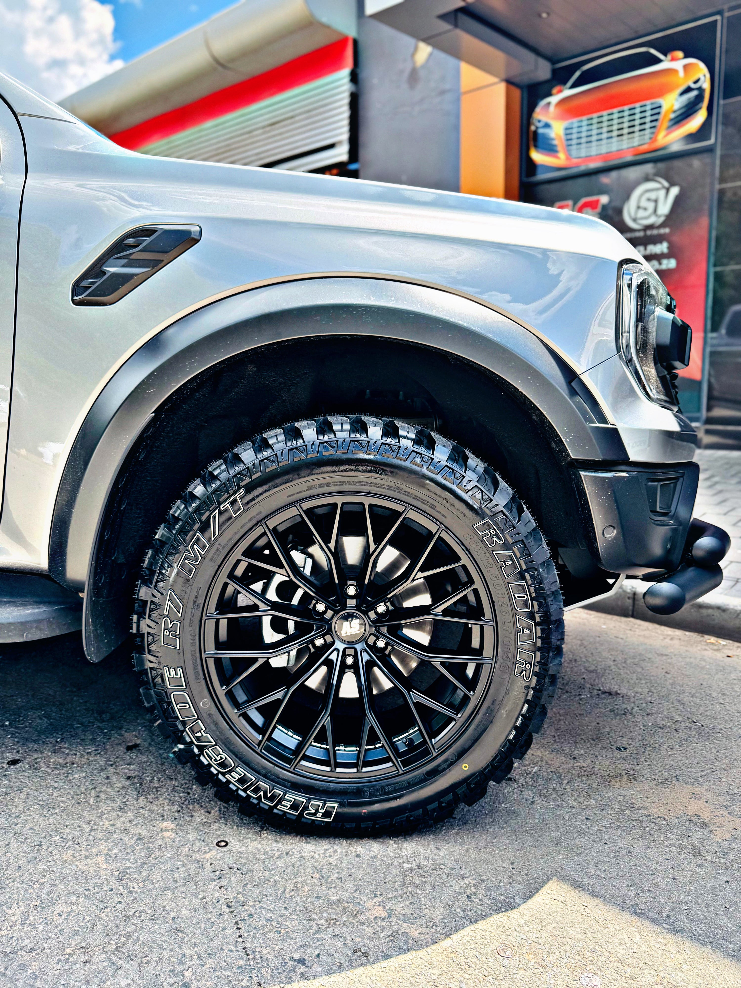 20” CONCAVO SERIES 874 SATIN BLACK BAKKIE RIMS 6/139 PCD