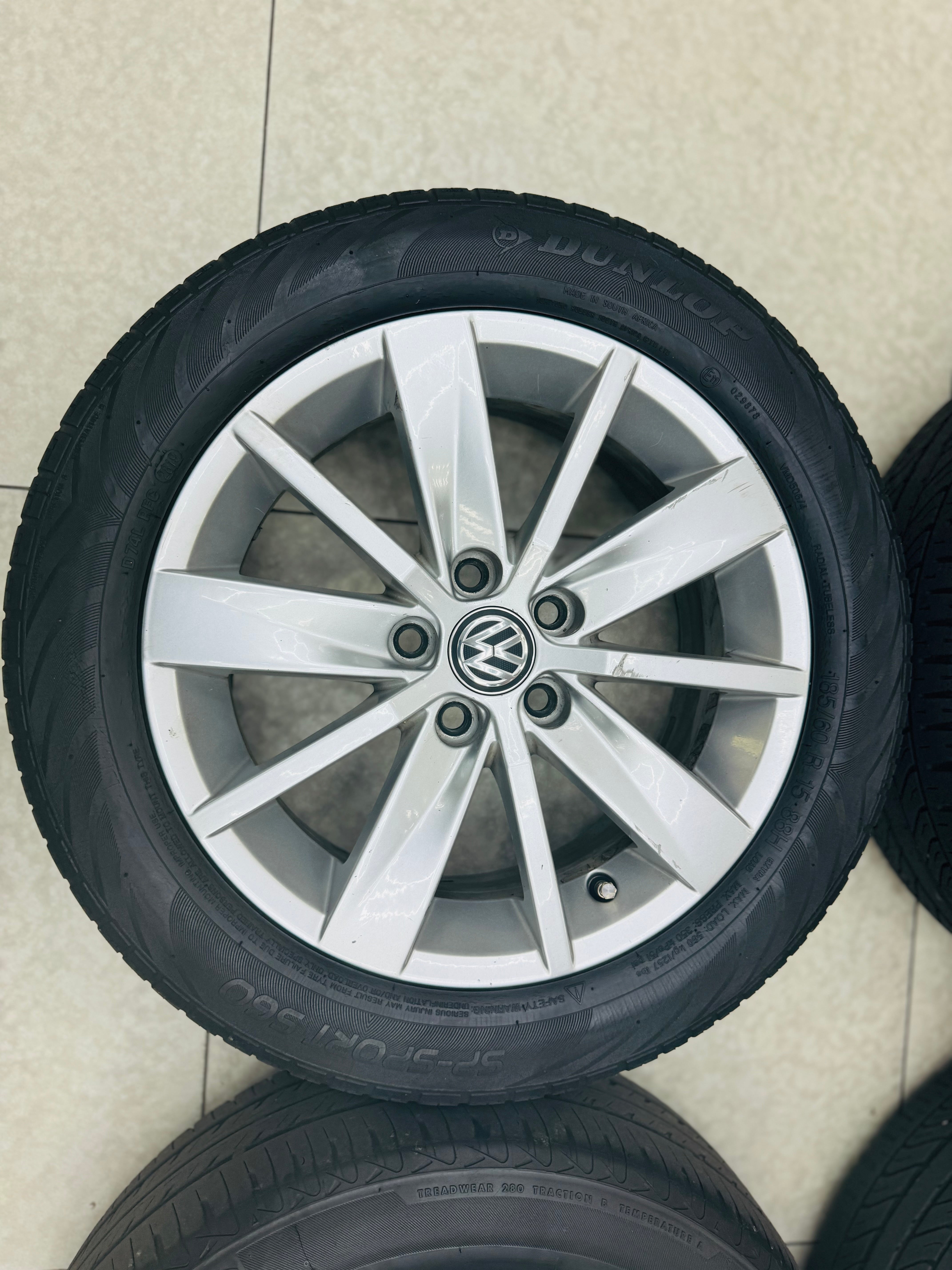 15” POLO 6r OEM  5/100 pre owned mags & tyres