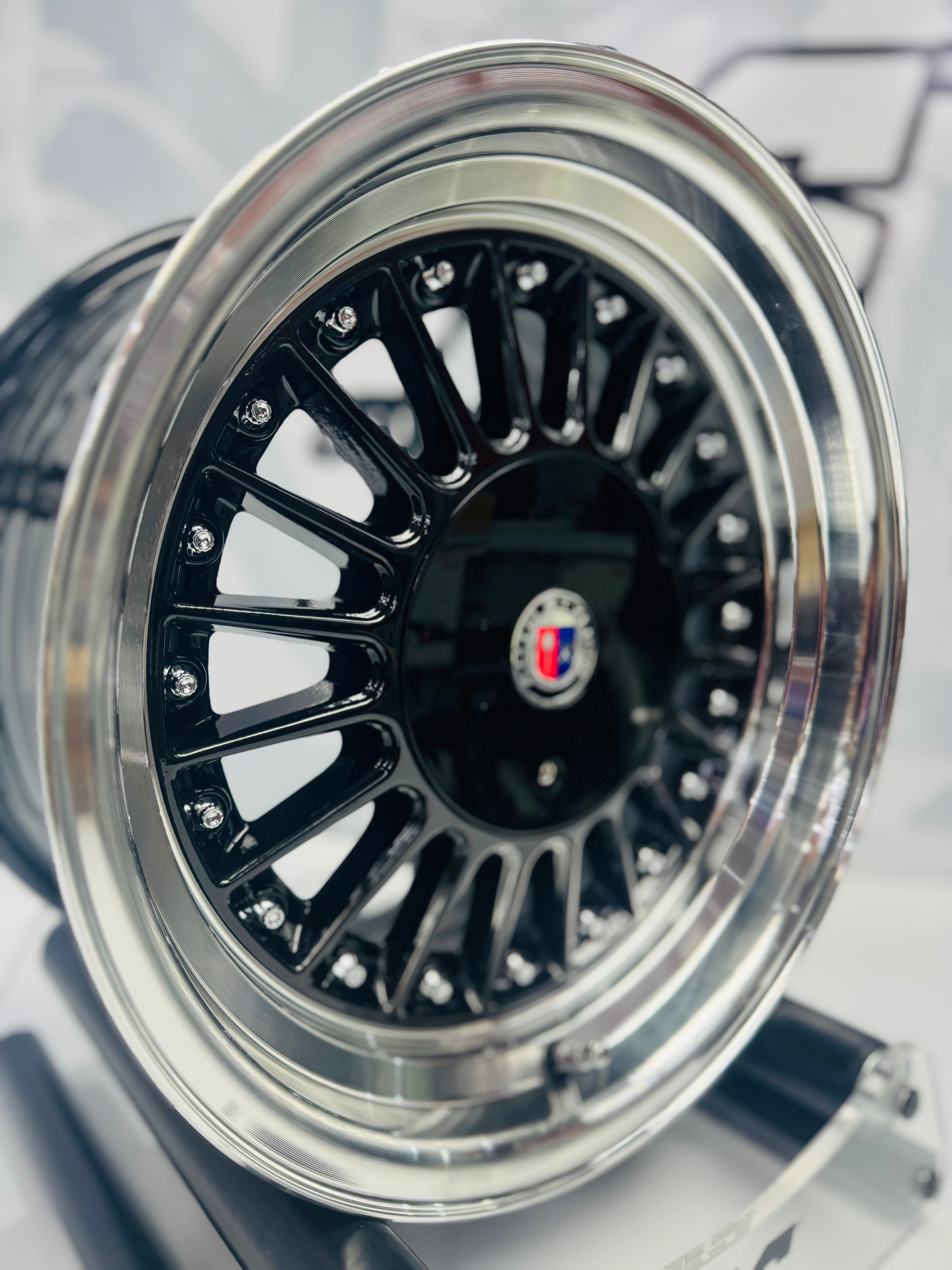 15” AS- ALPINA 7619 5/100 & 5/114 WHEELS Black