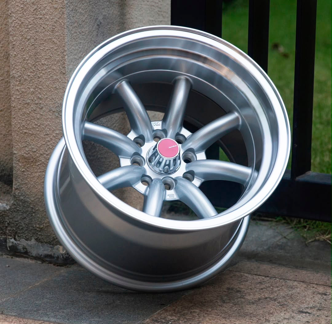 15” AS-WATA 8J/9J  4/100 4/114 SILVER