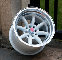 15” AS-WATA 8J/9J  4/100 4/114 WHITE RIMS