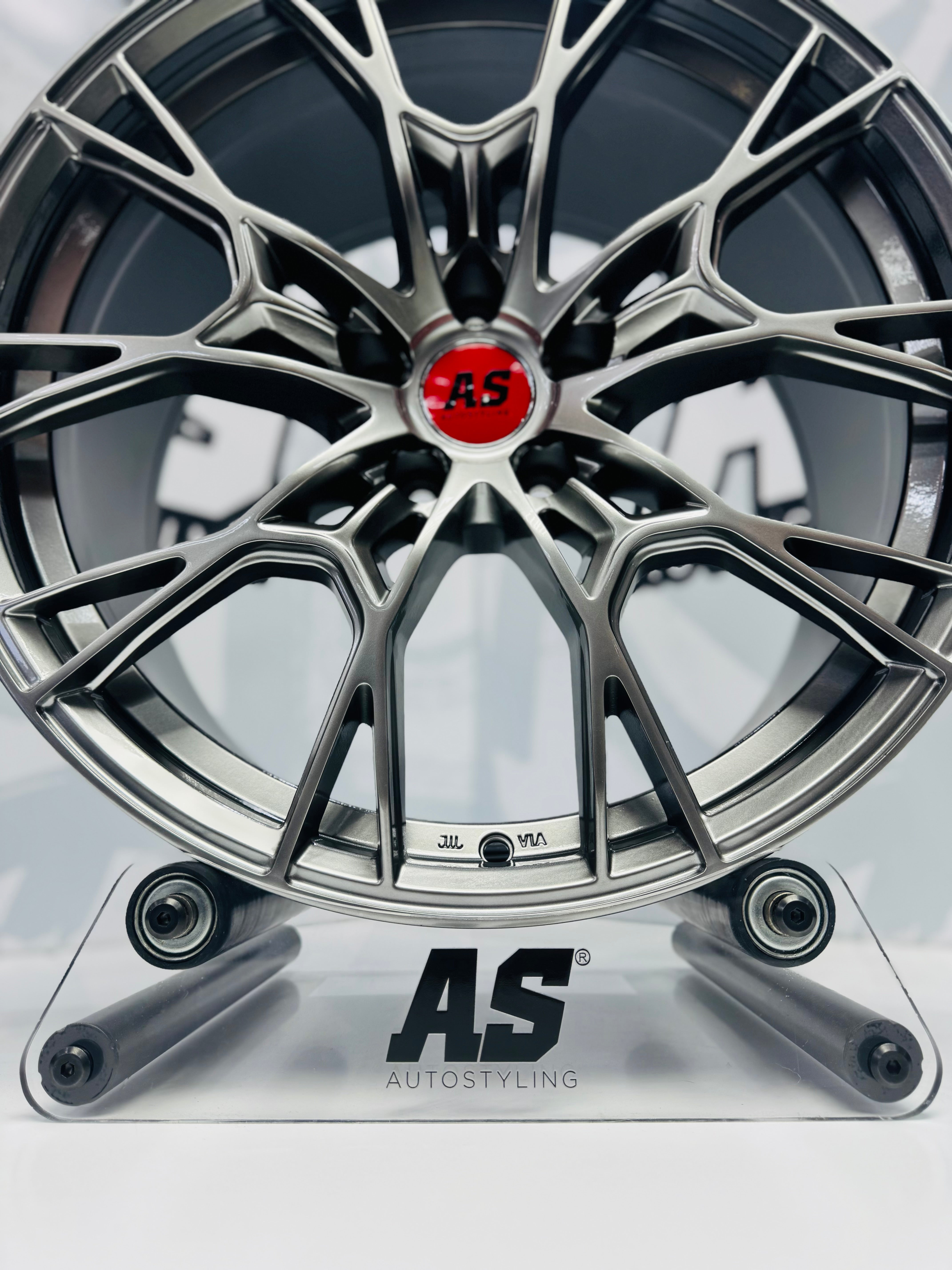 19” AS-F33XL6002 FLOWFORMED WHEELS ( 5x112 MERC & AUDI  ) GUNMETAL