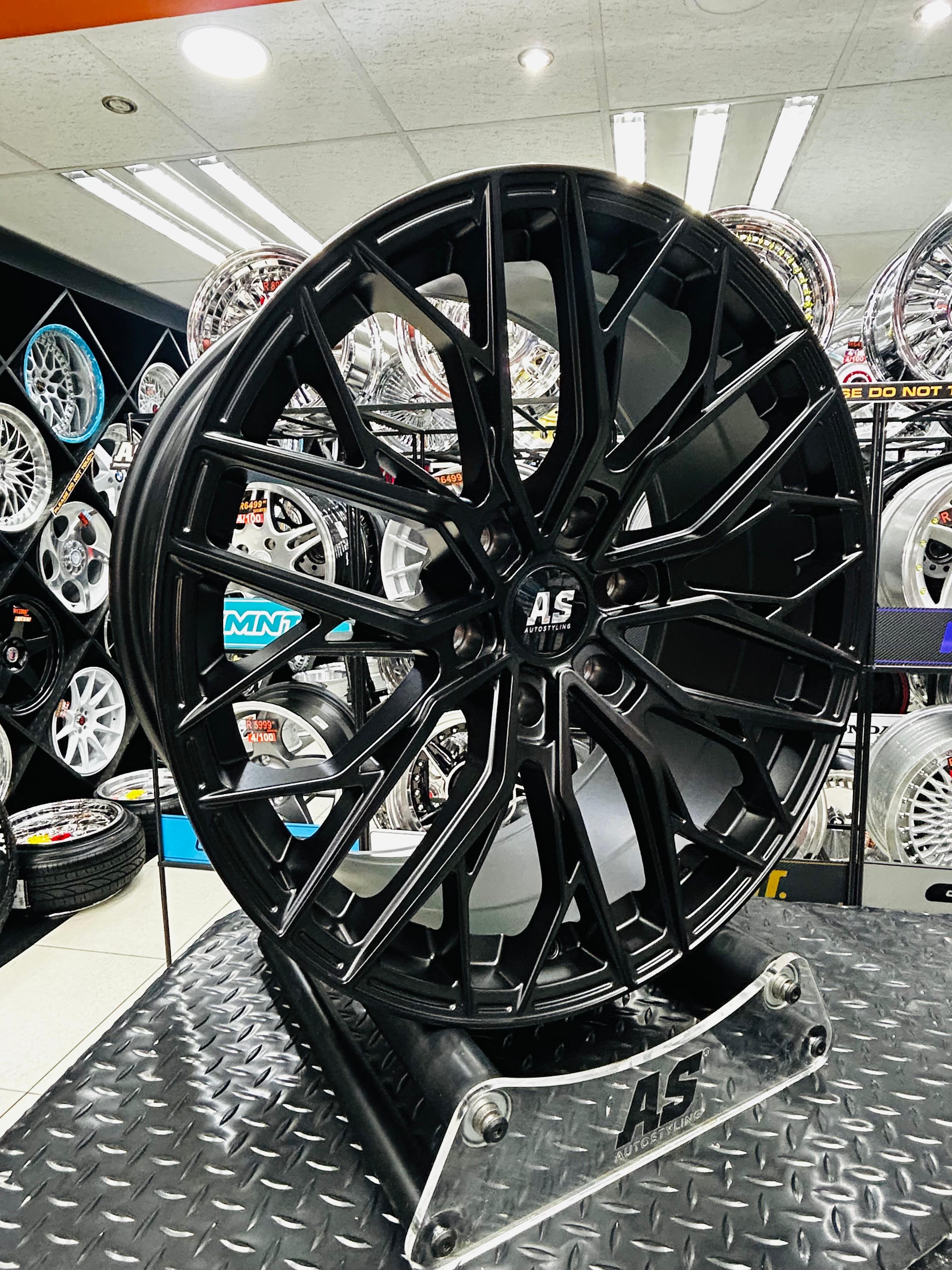 20” AS LOS ANGELES  520 SATIN BLACK BAKKIE RIMS 6/139 PCD
