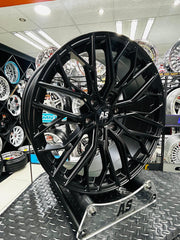 20” AS LOS ANGELES  520 SATIN BLACK BAKKIE RIMS 6/139 PCD