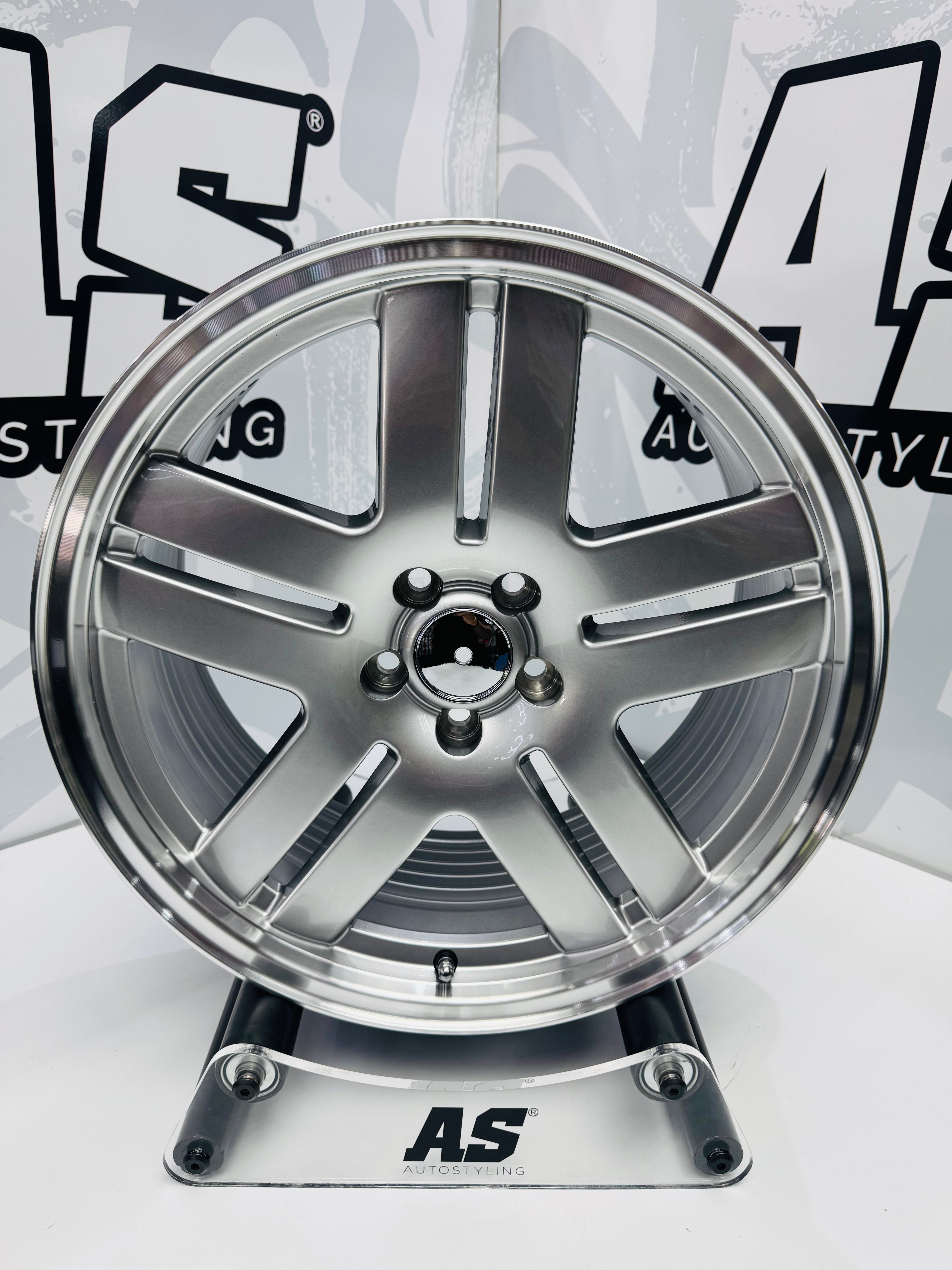 17” AS- LONGBEACH   DISHED 5/100 SILVER RIMS - Autostyling Klerksdorp