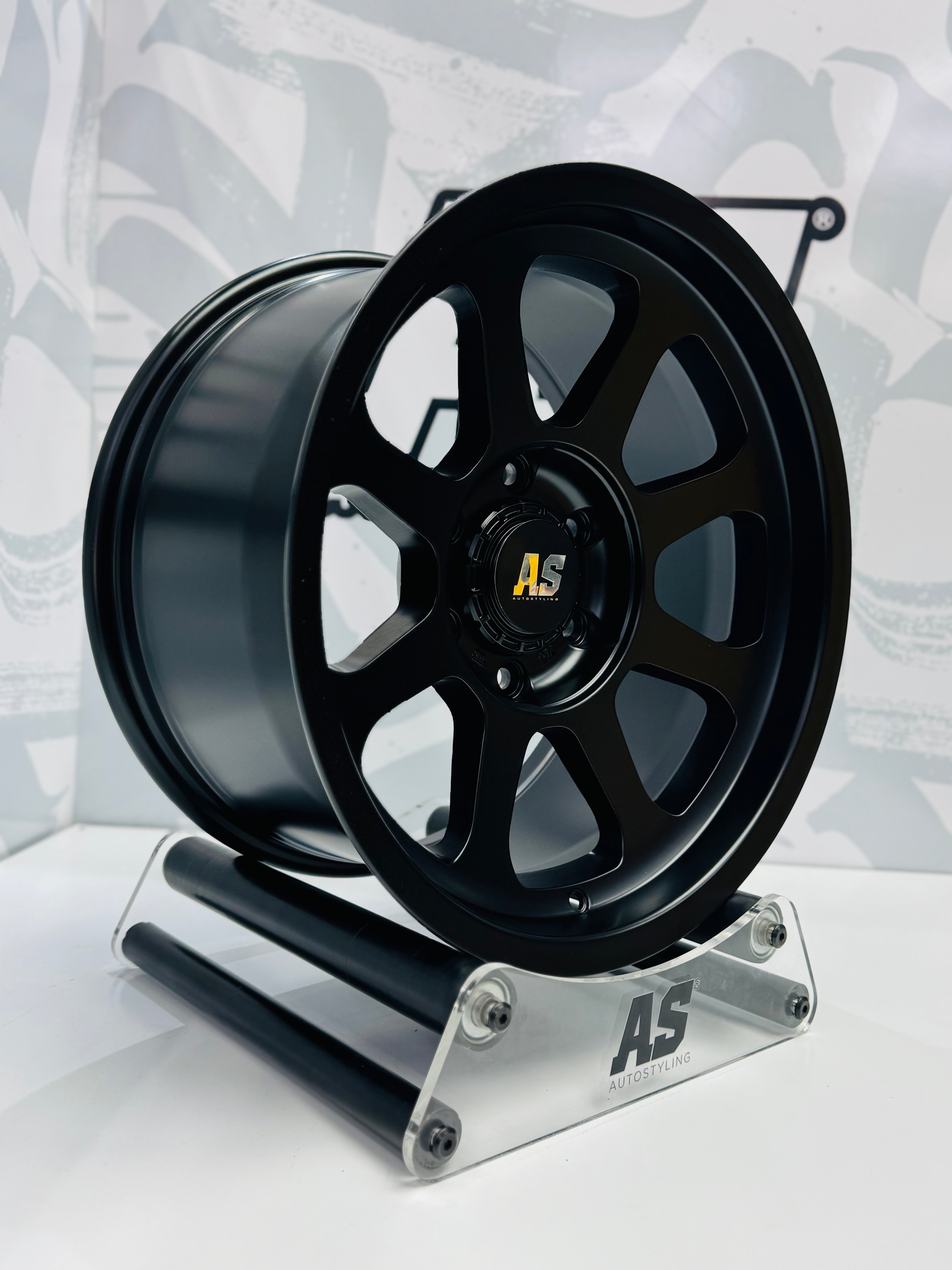 17” AS-XPF020 4x4 rims  6/139 PCD  MATT BLACK