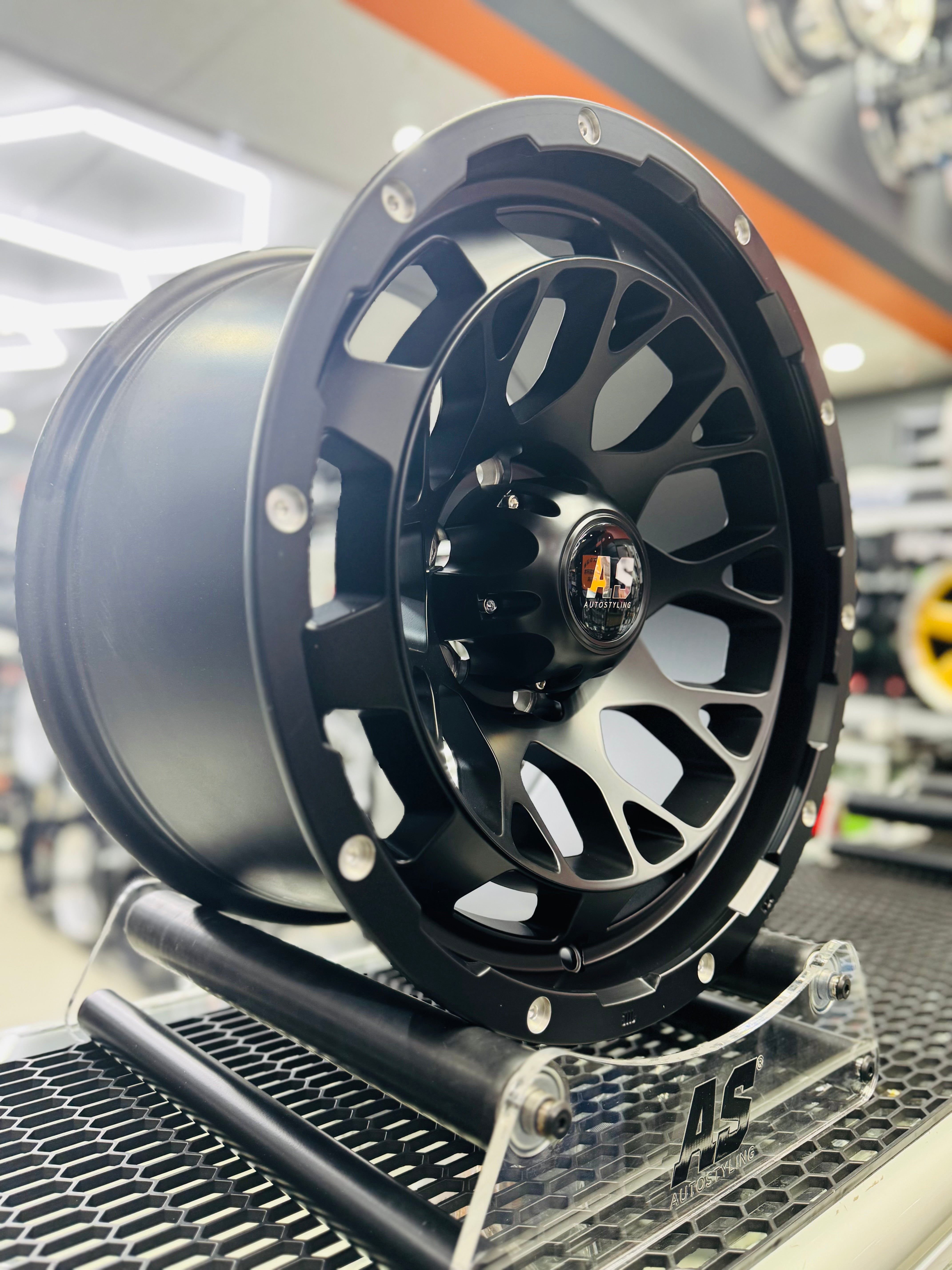 17” F992605 4x4 rims  6/139 PCD  MATT BLACK