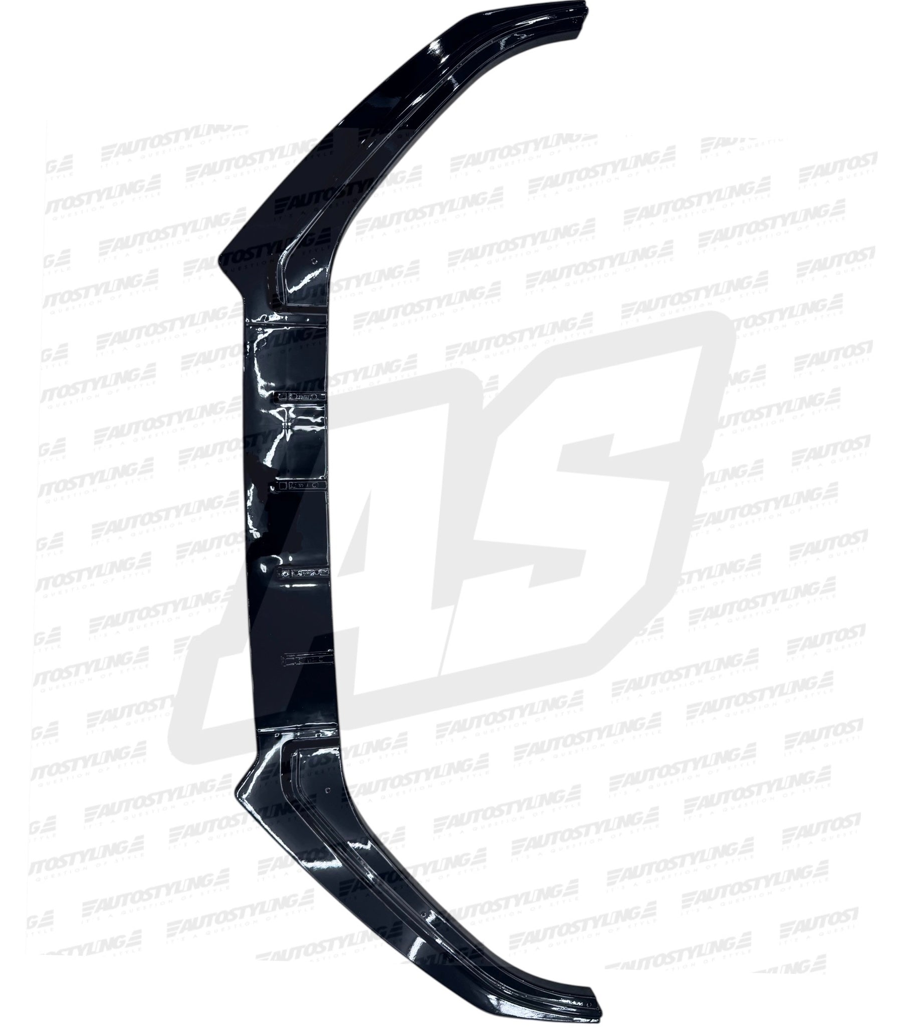 NEW IMPROVED VW POLO 6/ POLO 7 TSI VIVO F/L FD 3pce NEW PLASTIC GLOSS BLACK FRONT SPOILER