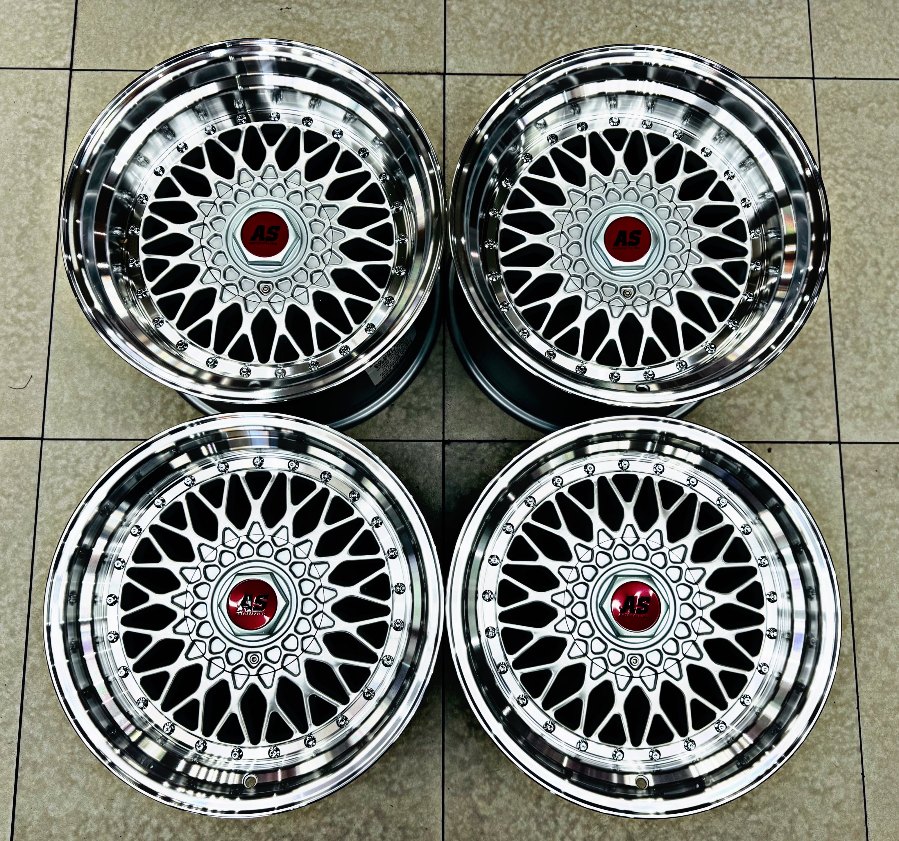 17” AS-MESH 8.5/10j 4/100 & 5/100  SILVER
