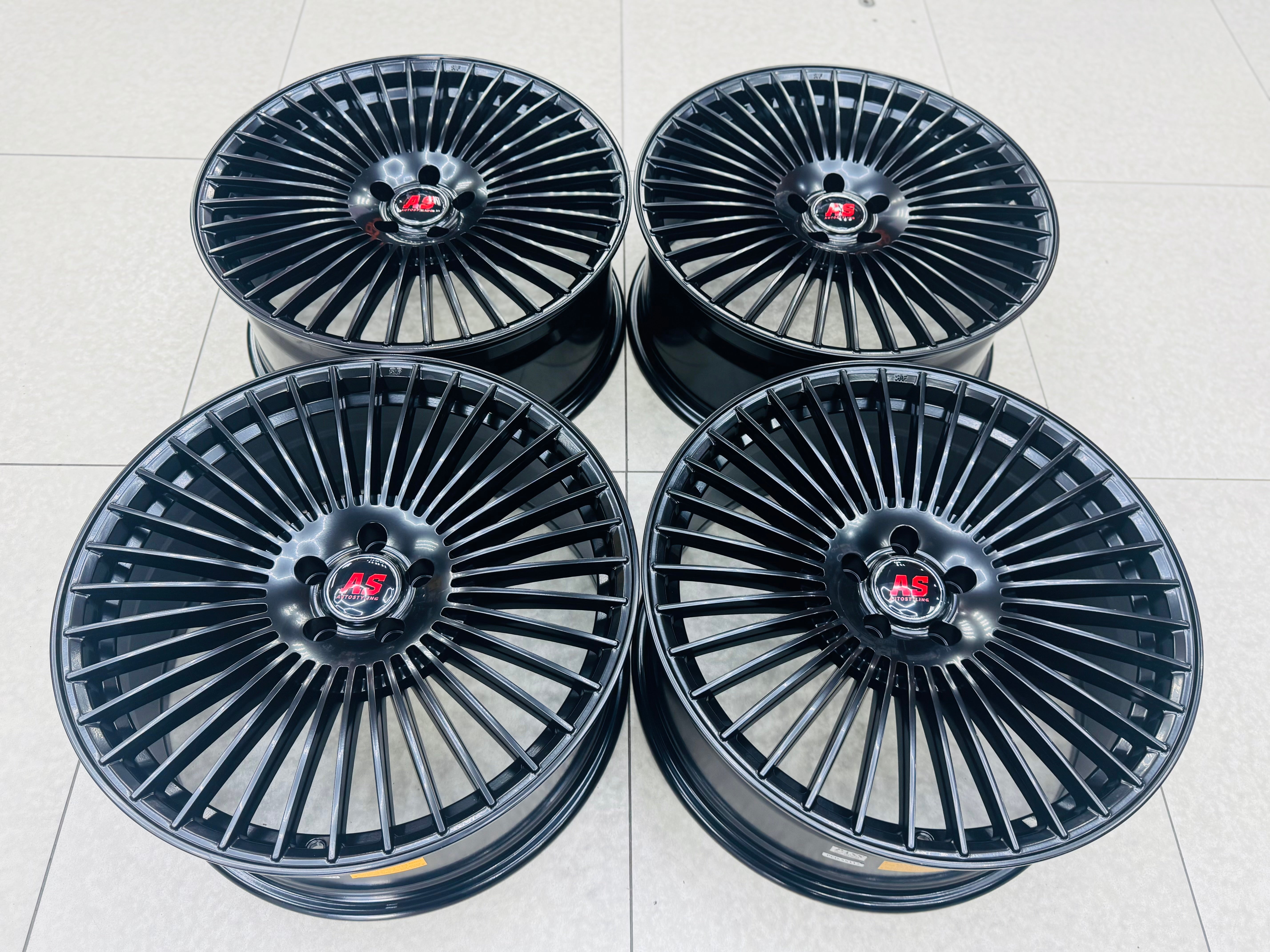20″ 5/112 Velvet Black Alloy Wheels
