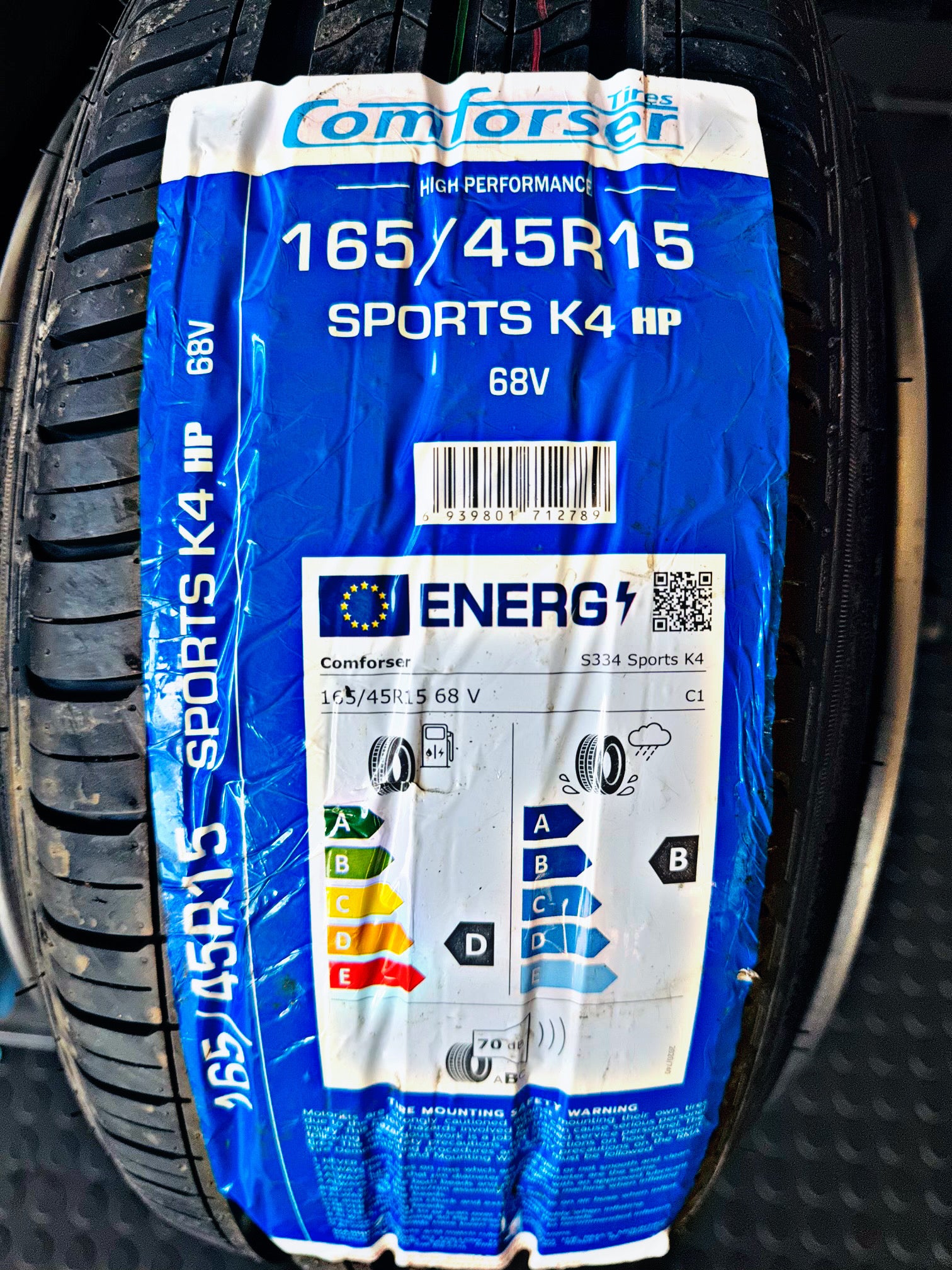165/45/15 COMFORSER STRETCH TYRE