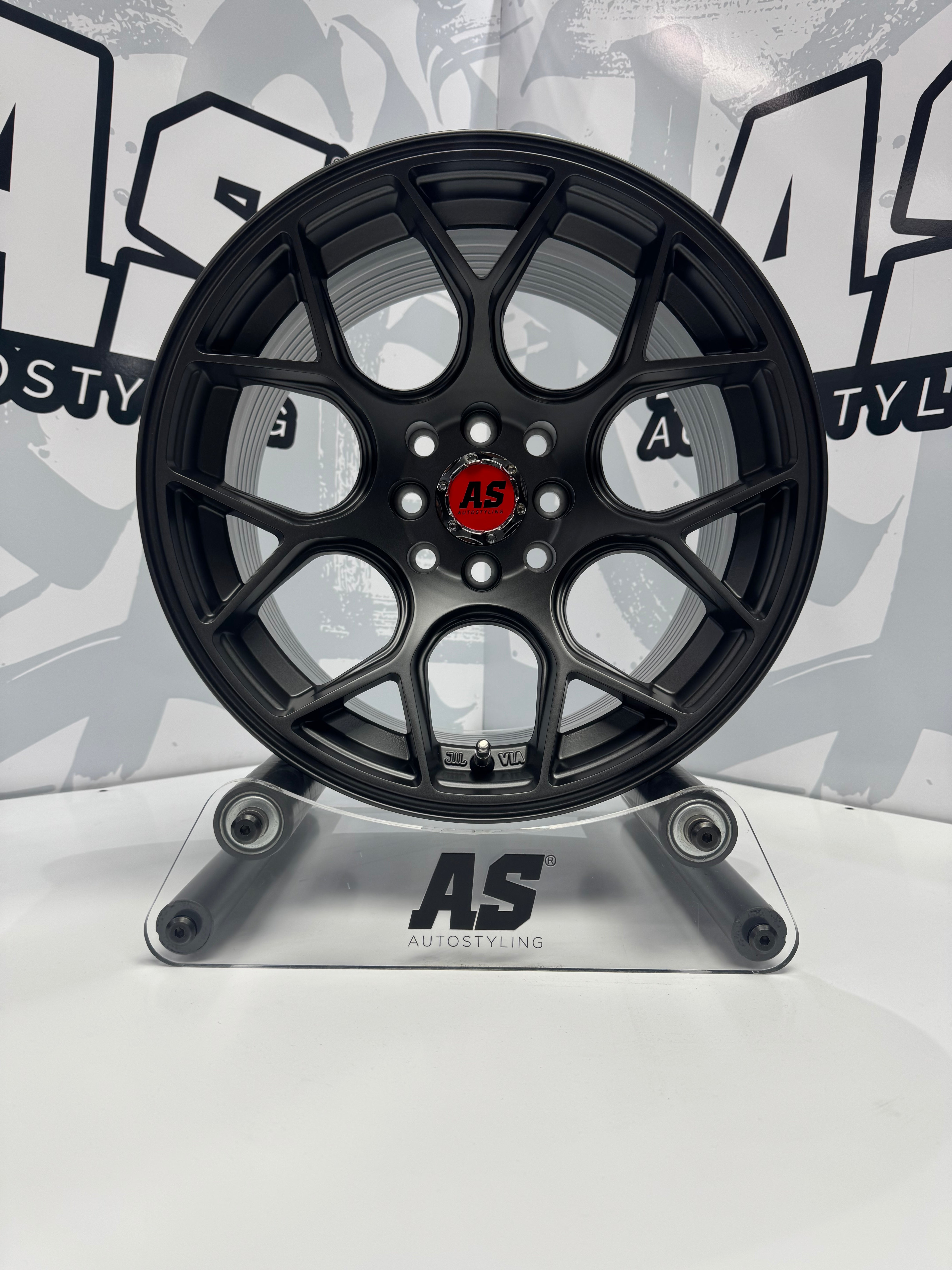 15” AS- 7553 4/100 4/114 gunmetal wheels
