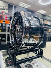 15” CLI BLK CHROME 4/100 spare wheel/ loose wheel  sold each