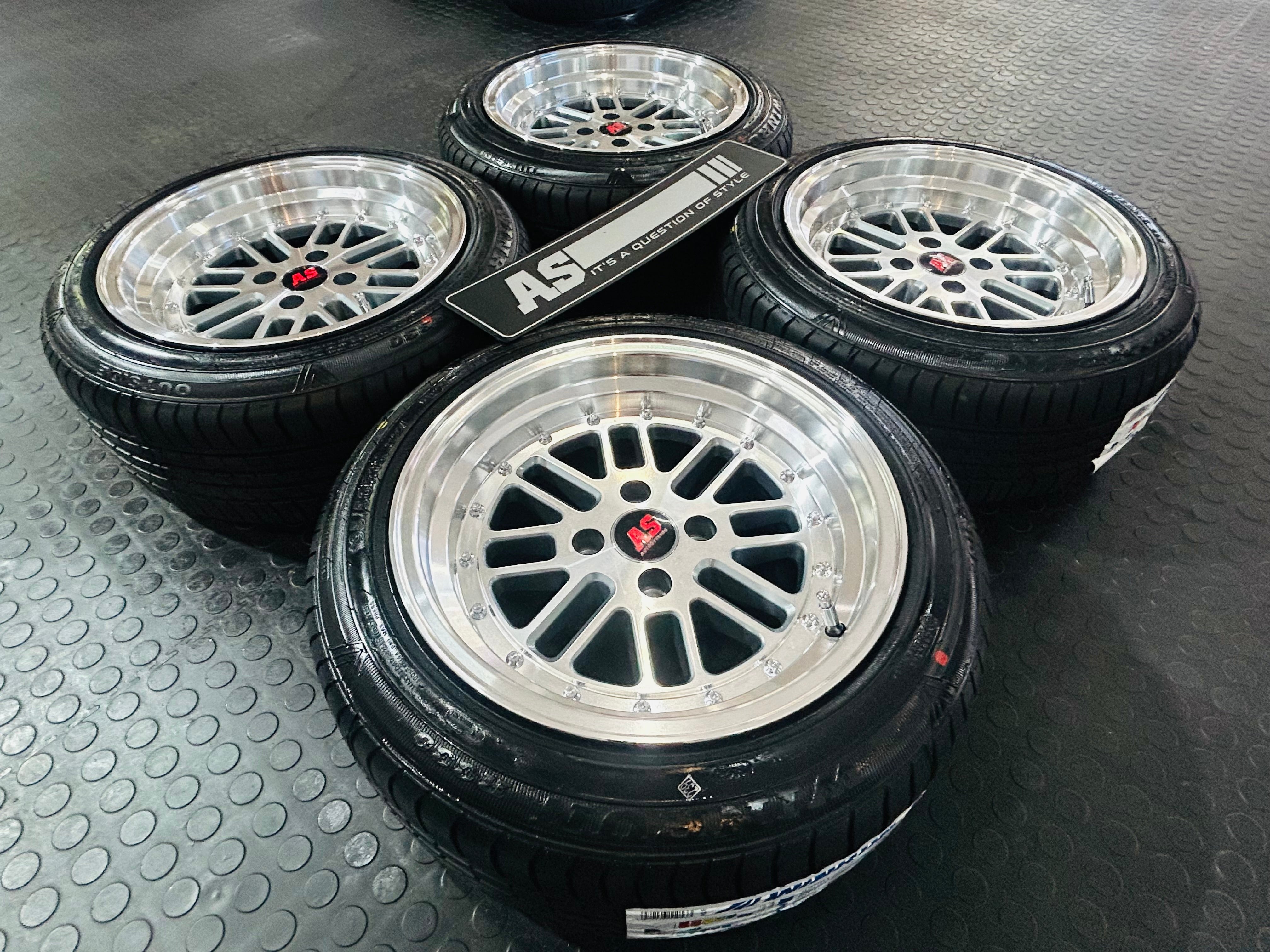RIM & TYRE COMBO DEAL 15” 2009   4x100 + 195/50/15  TYRES  - BRAND NEW