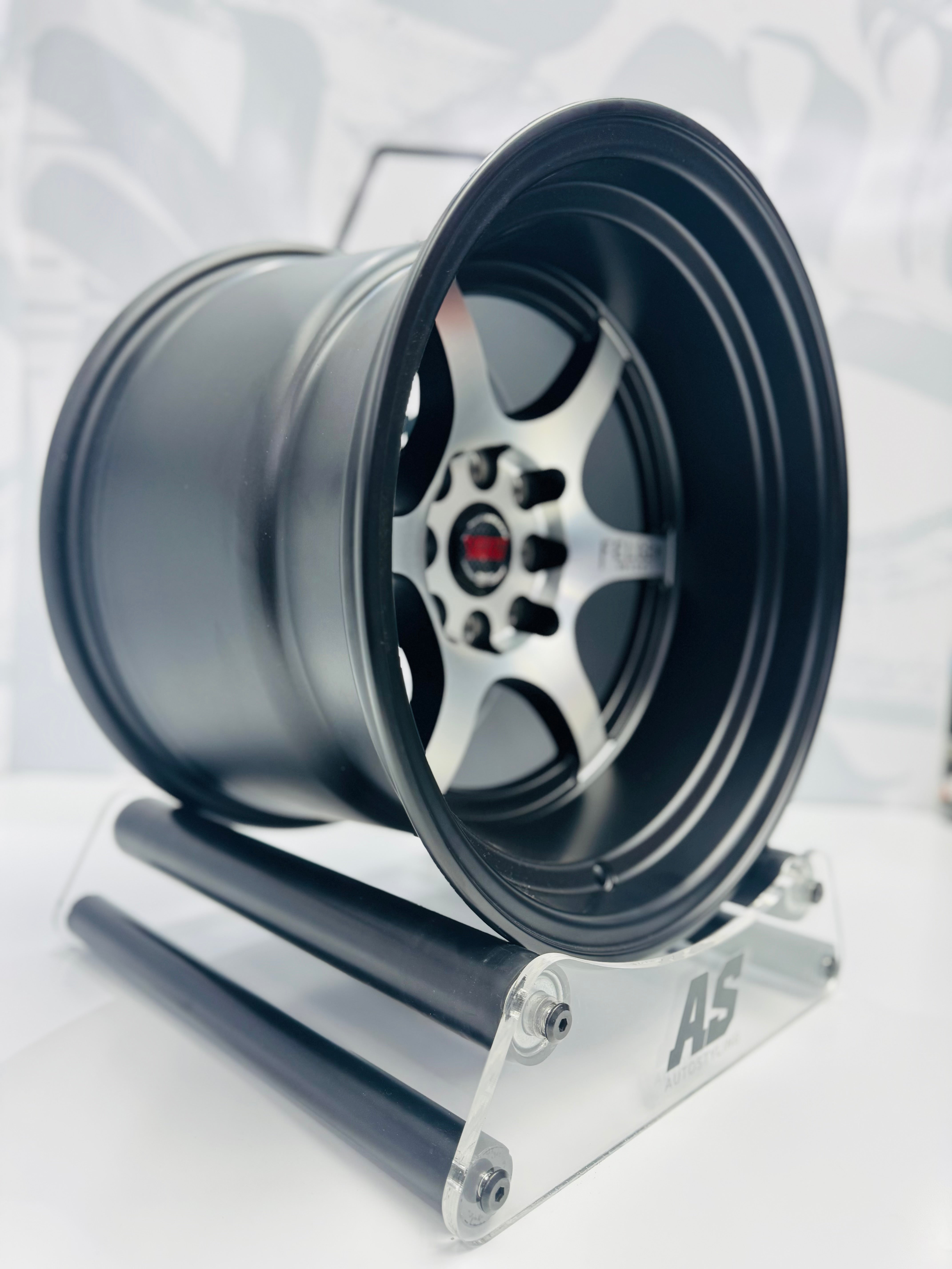 15” AS-SW401 9/10.5J 4/100 4/114 MATT BLK
