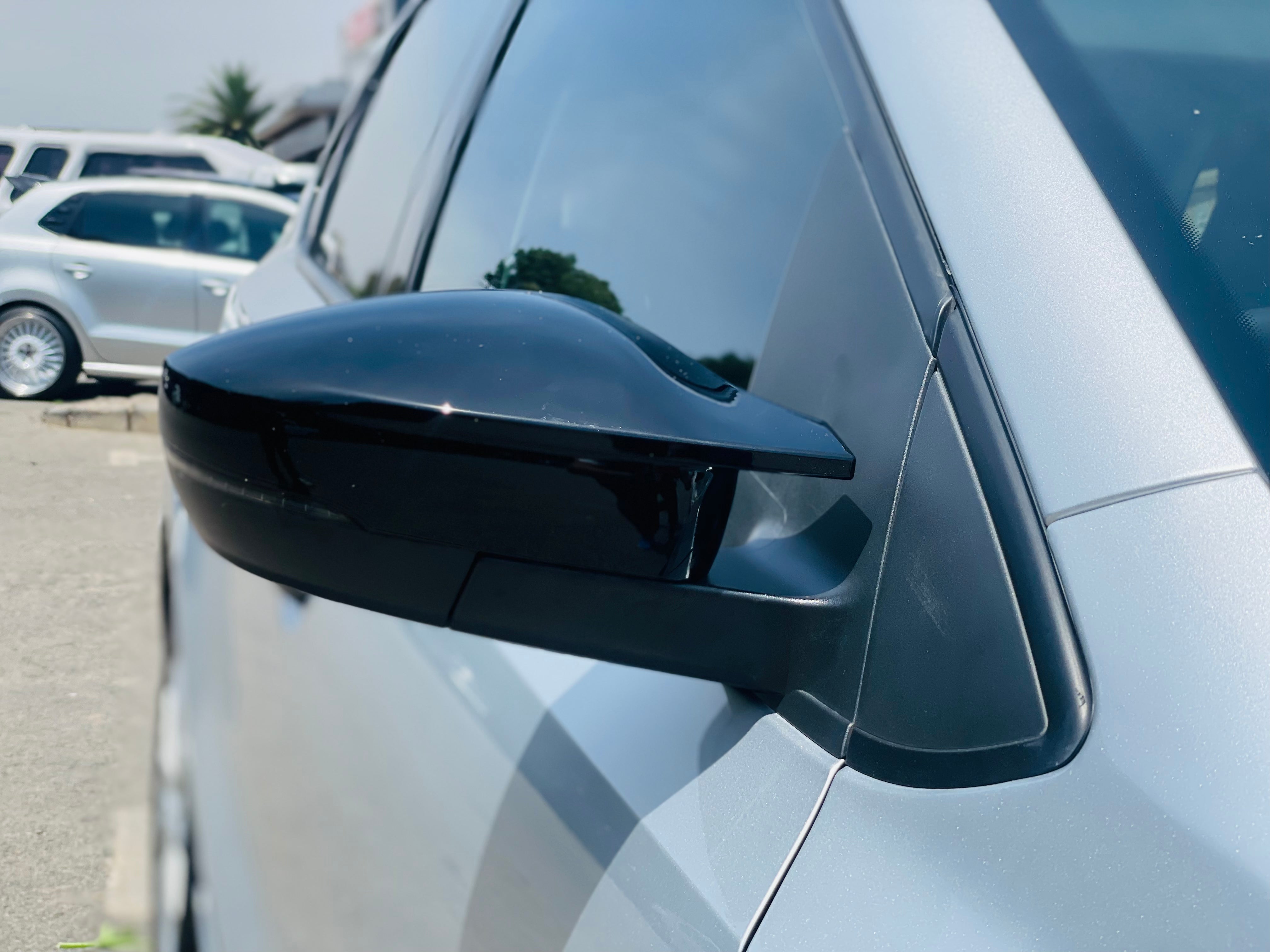VW polo 6 gloss black BATMAN style Mirror Covers
