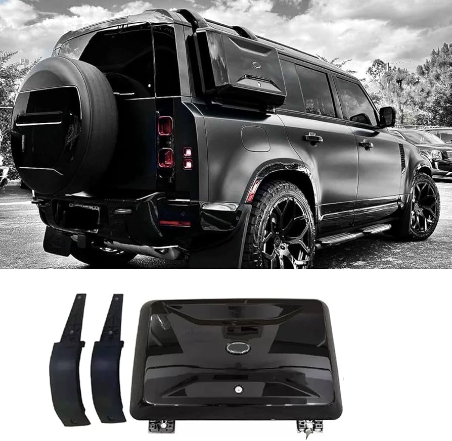 LANDROVER DEFENDER 110  SIDE CARRIER  BLACK