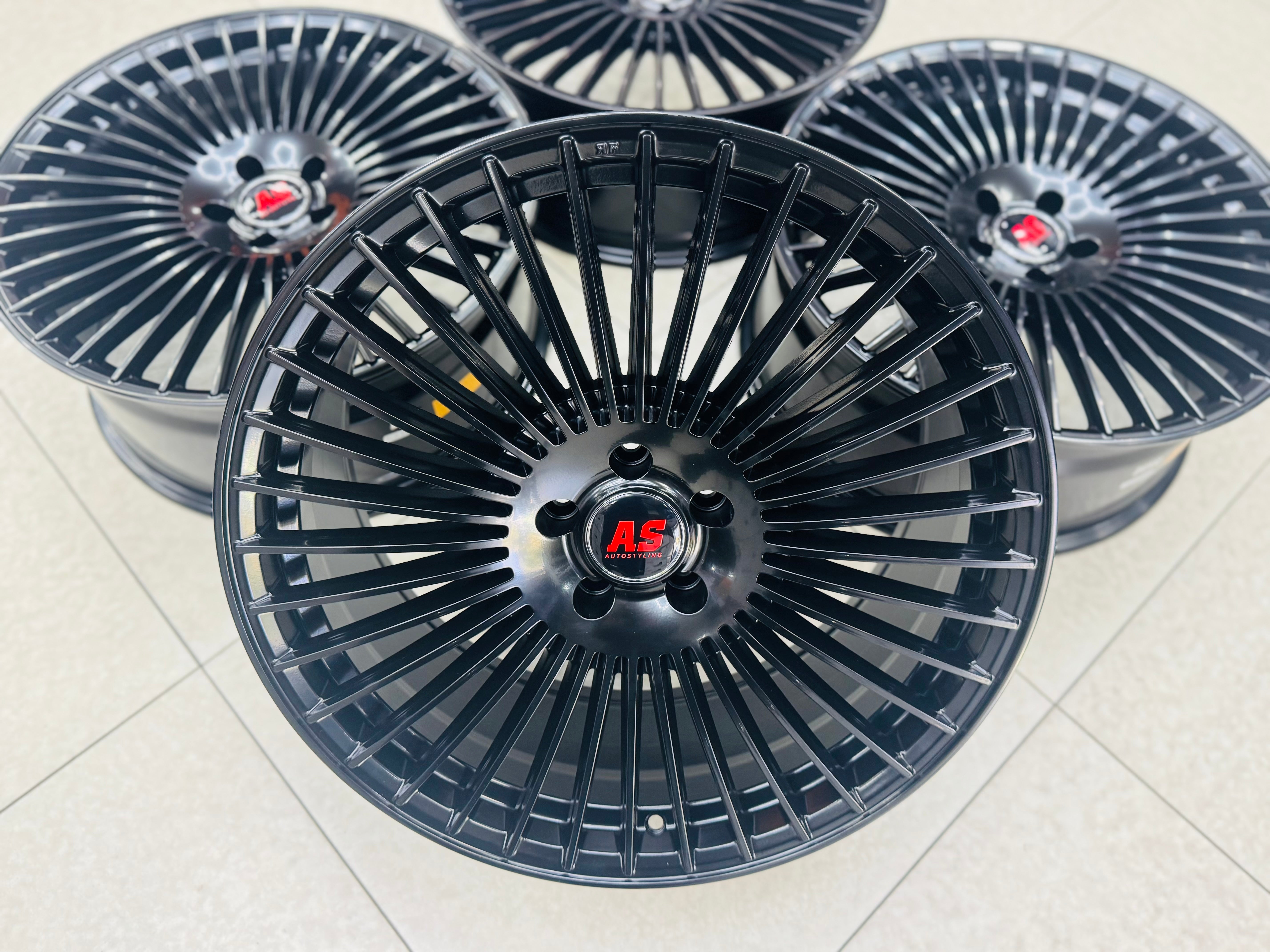 20″ 5/112 Velvet Black Alloy Wheels