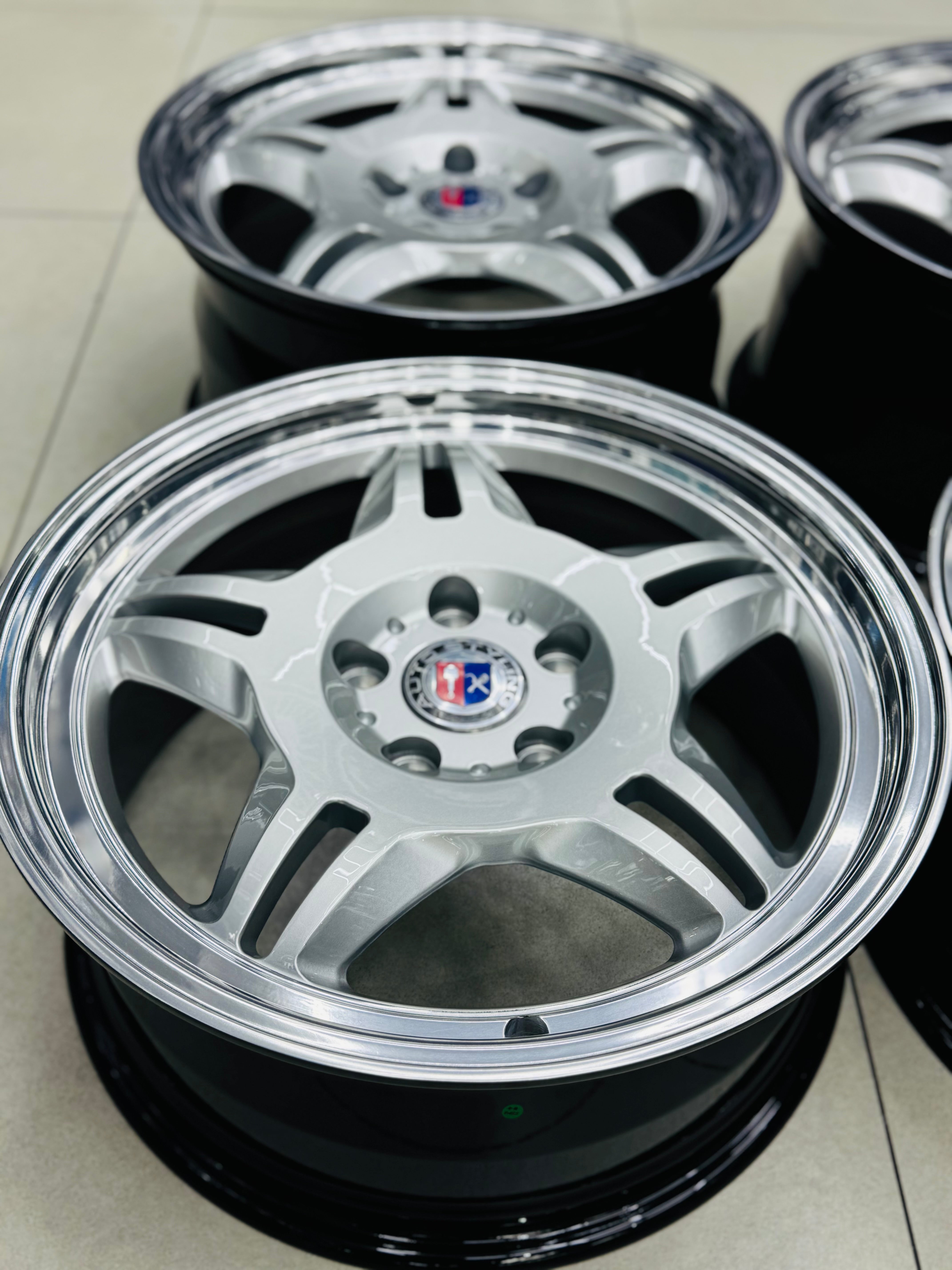 German Spec Rim 18 ” E36 M3 MOTORSPORT GERMAN SPEC FORGED RIMS SILVER NARROW WIDES WIT ...