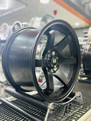 15” AS- TE37 4x100 & 4x114  Matt black