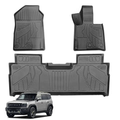 Jetour T2 (25-On) 3D Moulded Rubber Floor Mats (3-Piece)