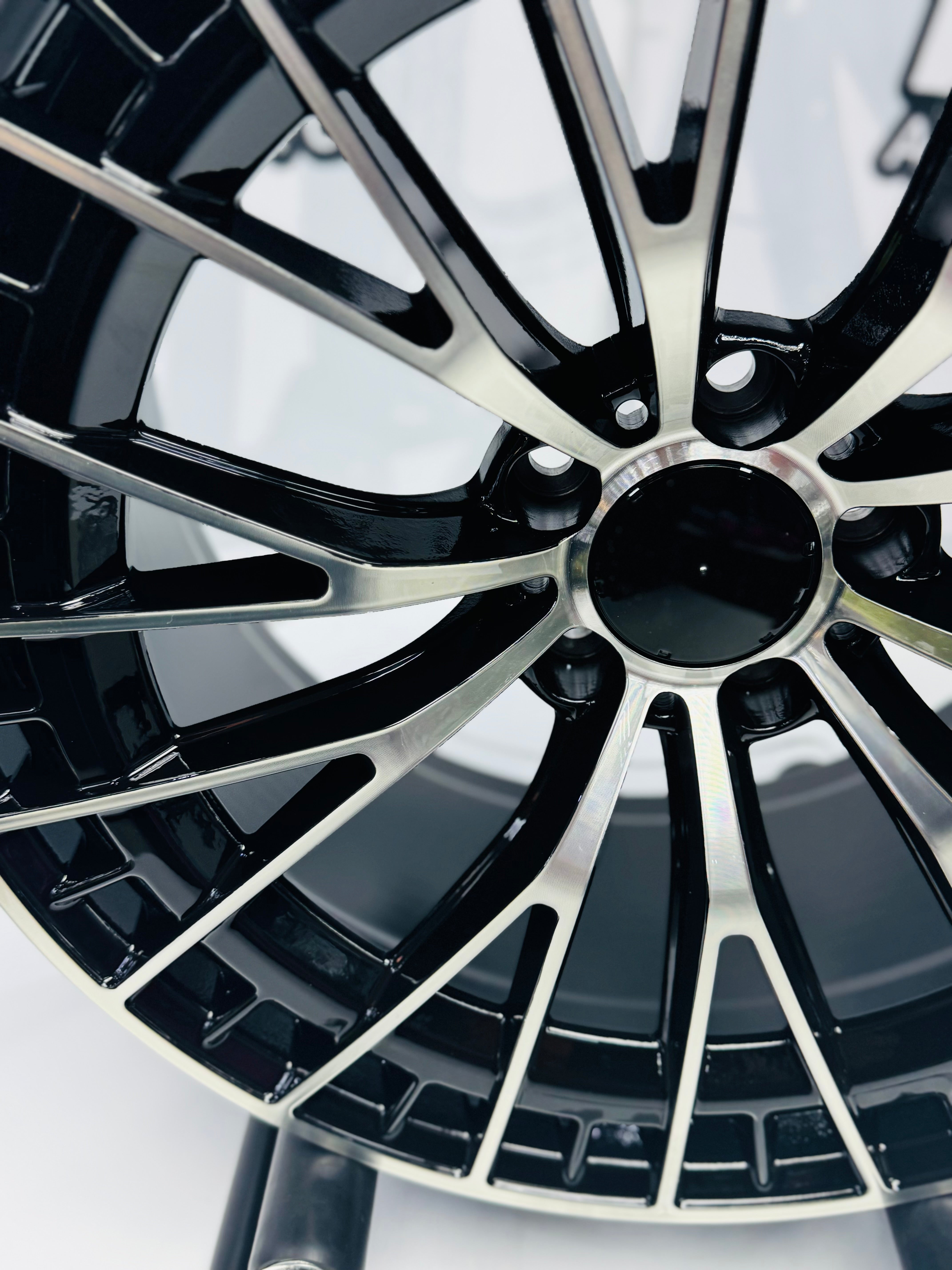 19” AMG MACHINE BLACK 5x112 narrow wide wheels - Autostyling Klerksdorp