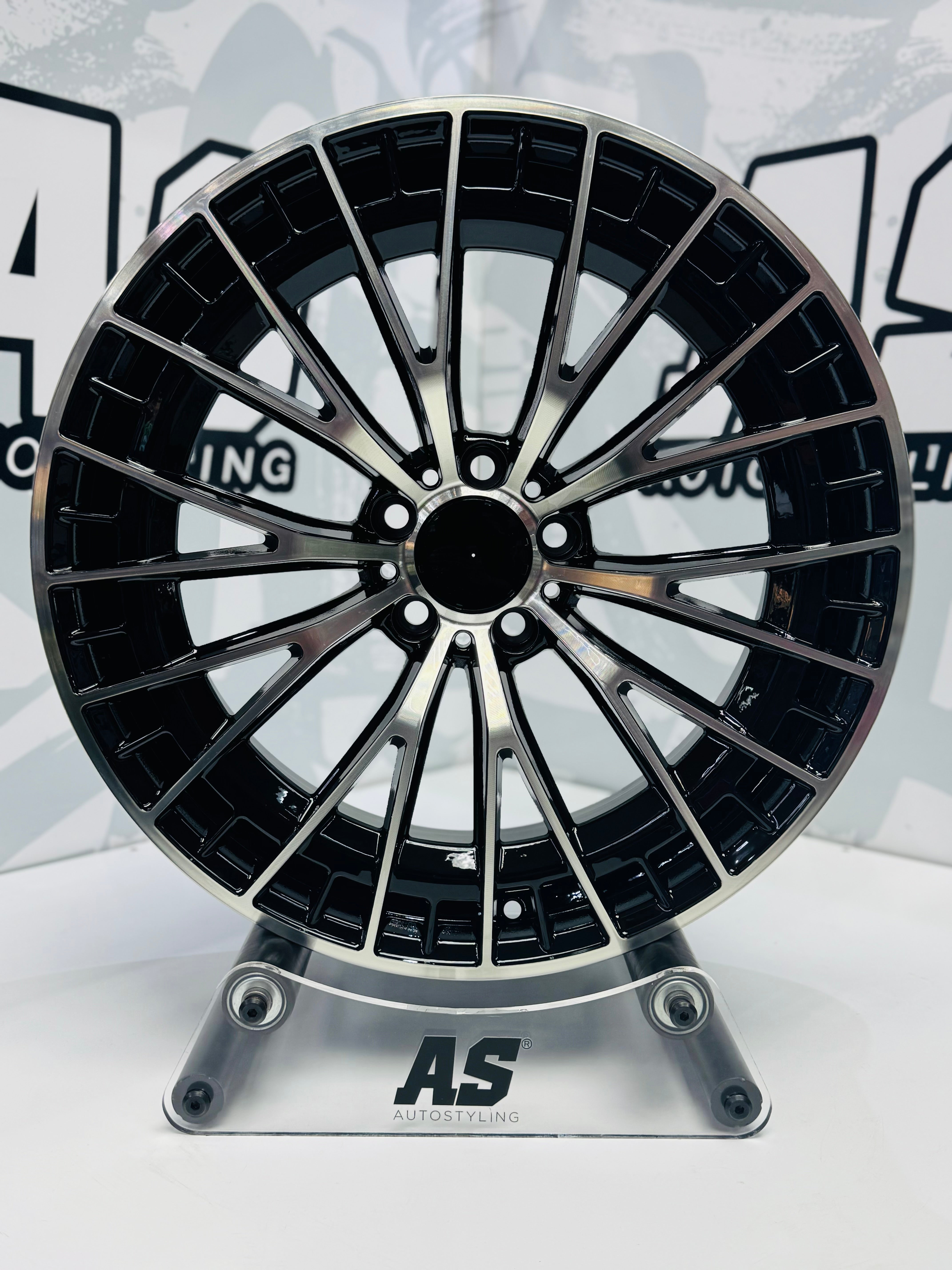 19” AMG MACHINE BLACK 5x112 narrow wide wheels - Autostyling Klerksdorp