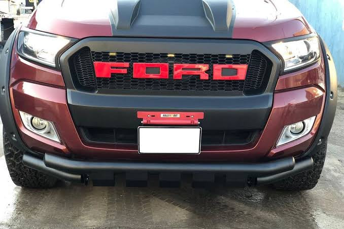 FORD RANGER/ EVEREST  NEXT GEN 2023 BUMPER GUARD / NUDGE BAR / STYLING BAR 3 PIECE BLACK FITS ALL NEW GENERATION FORD RANGERS