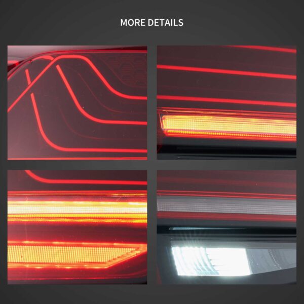 Golf MK7 2013-2021 Hatchback Vland laser LED Tail Lights with Sequential Turn Signal