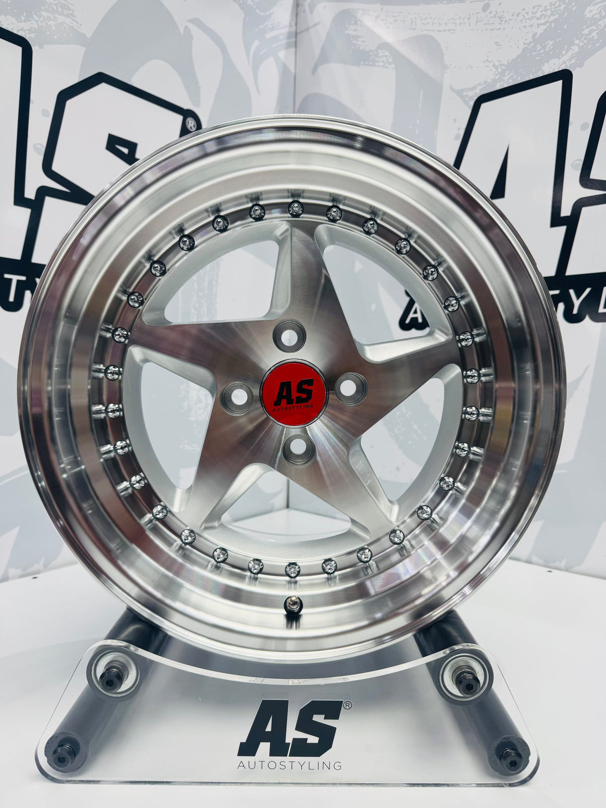 15” AS- RARI M7903 4/100 Silver machine face
