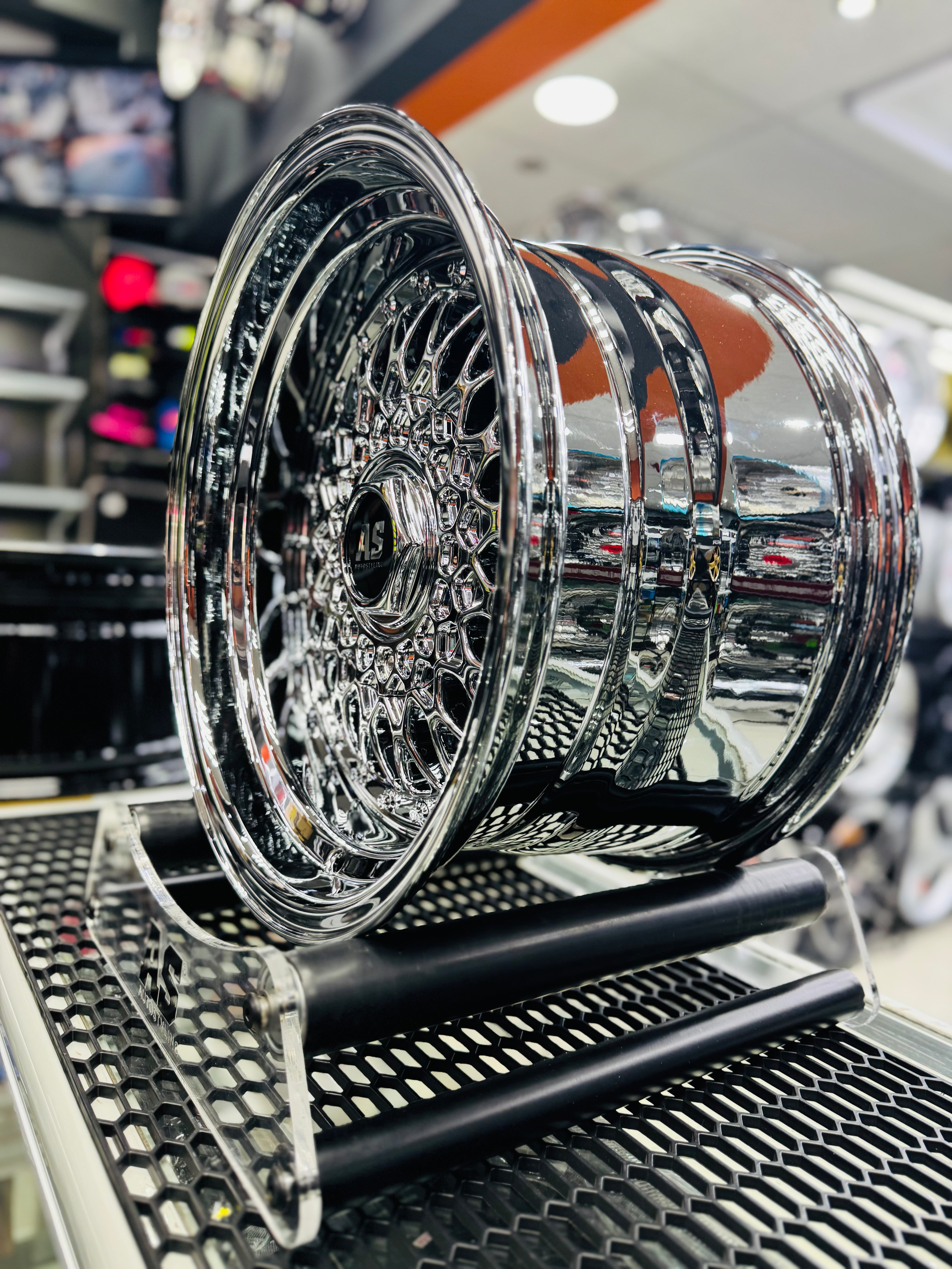 15 AS-MESH CHROME 9/100 narrow wides - Autostyling Klerksdorp