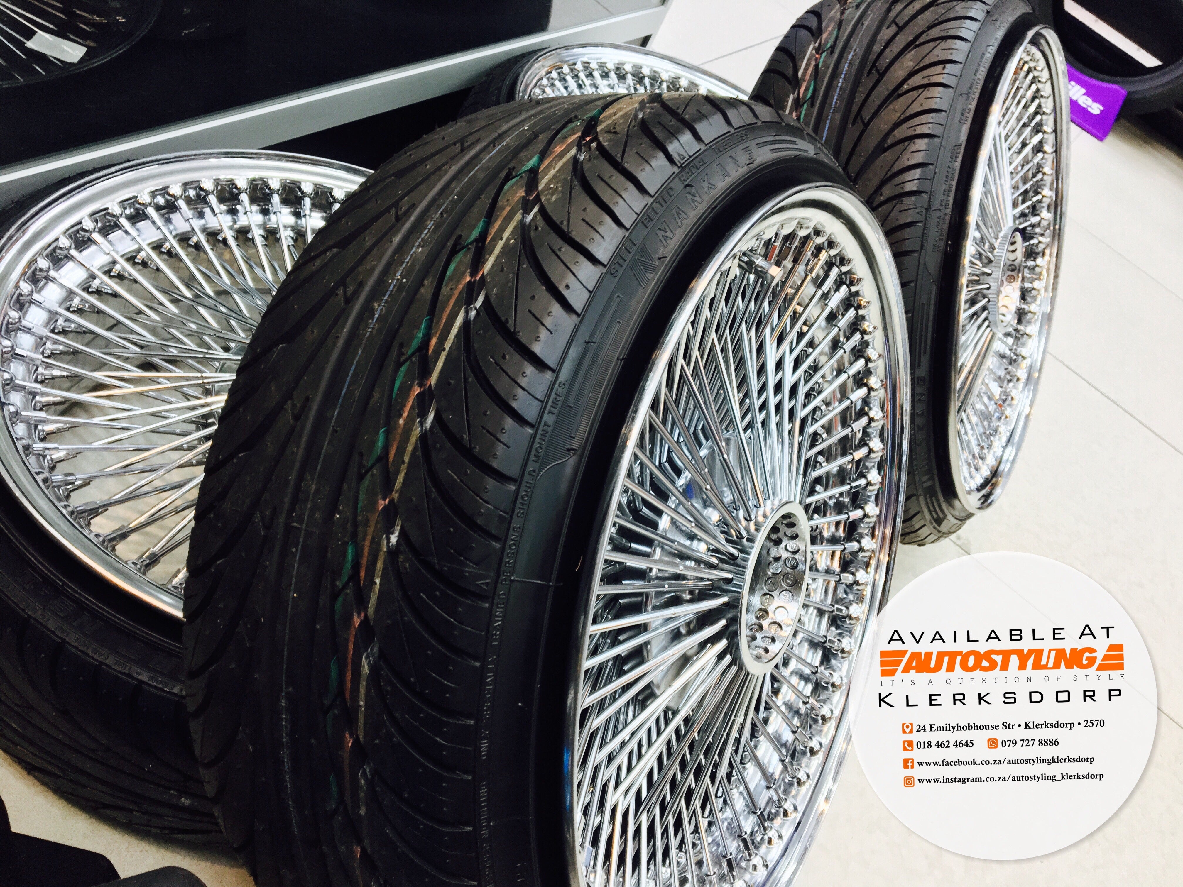 17” AS - 1000 SPOKE WIRE WHEEL FITS ALL CARS – Autostyling Klerksdorp