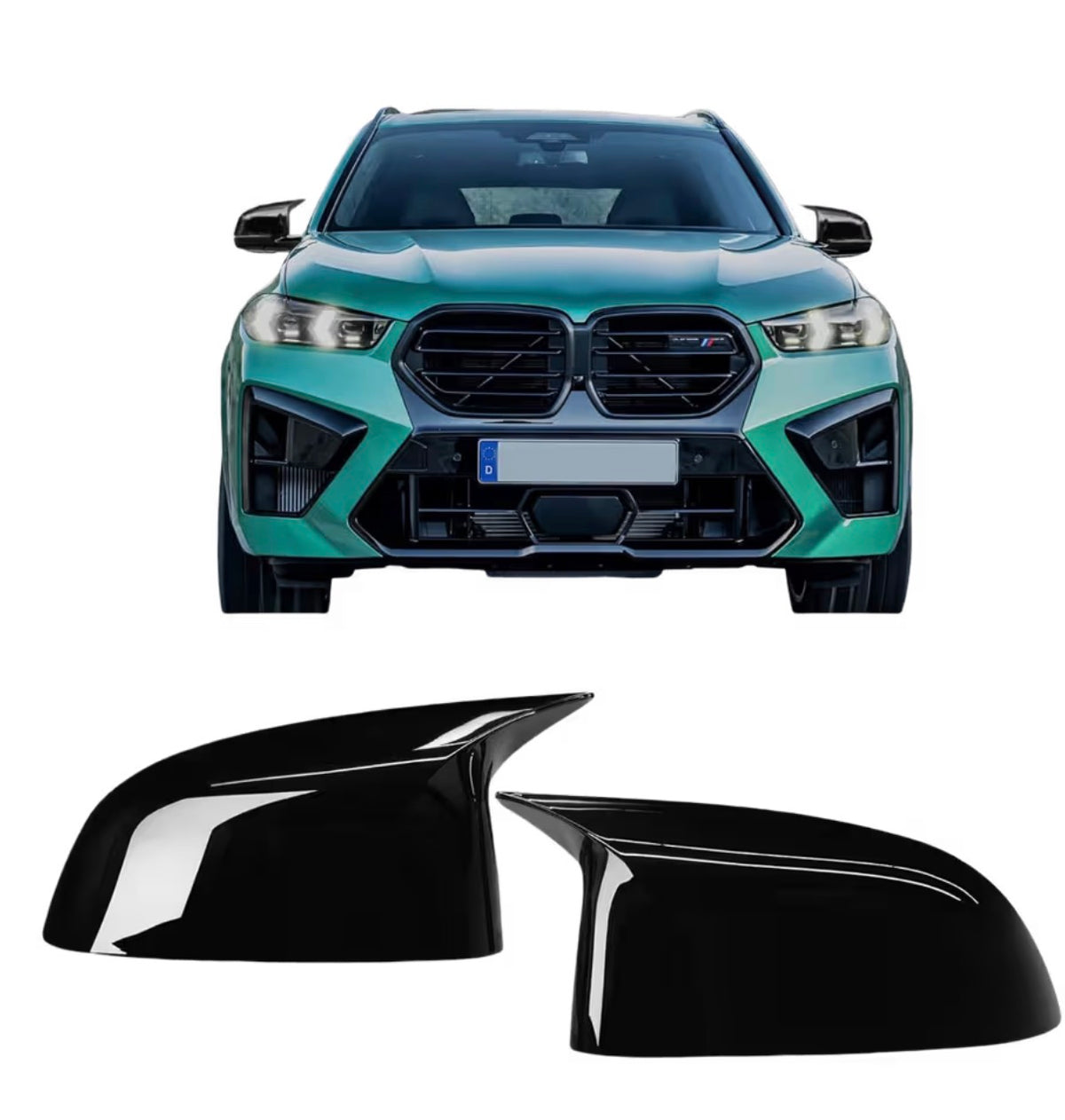 BMW G05 X5 M4 MIRROR COVERS GLOSS BLACK