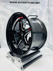 18” F99ZX307 5/114 BLACK with MILLING