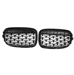 BMW F20/21 1 series   PRE FACELIFT MILLION STAR KIDNEY GRILLS  GLOSS BLACK