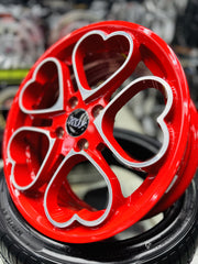 15” AS- HEARTS 6.5j 4/100 wheels