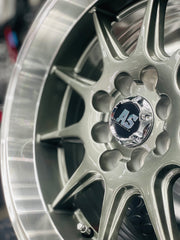 15” AS- 7581 4/100 4/114 gunmetal wheels