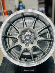 15” AS- 7581 4/100 4/114 gunmetal wheels