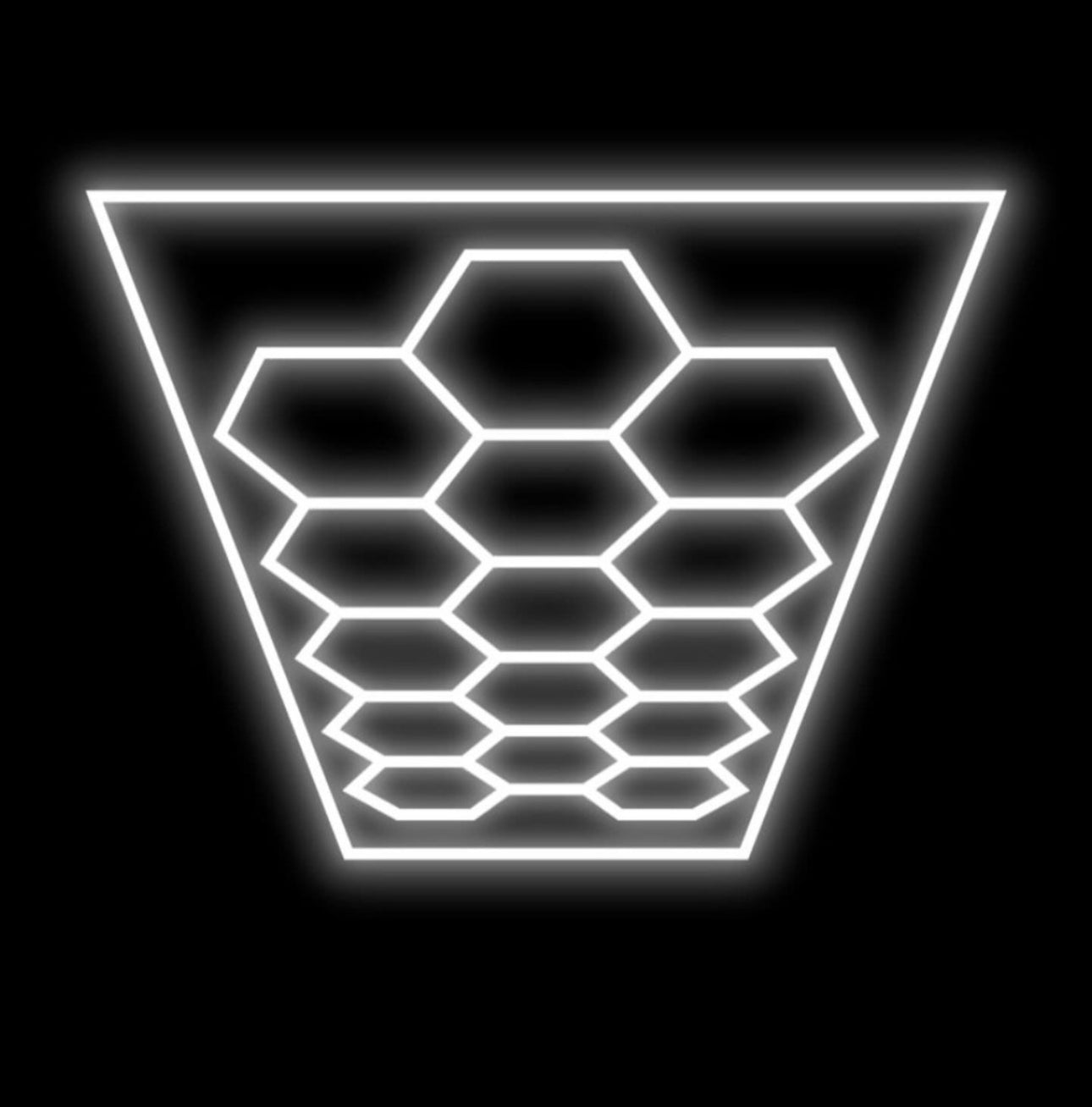 Autostyling Klerksdorp Hexagonal Grid Light Aluminium Ceiling Light LED Ceiling Lamp With Bulb (White) 2.4m x4.8m WHOLESALE PRICE DIRECT TO PUBLIC !