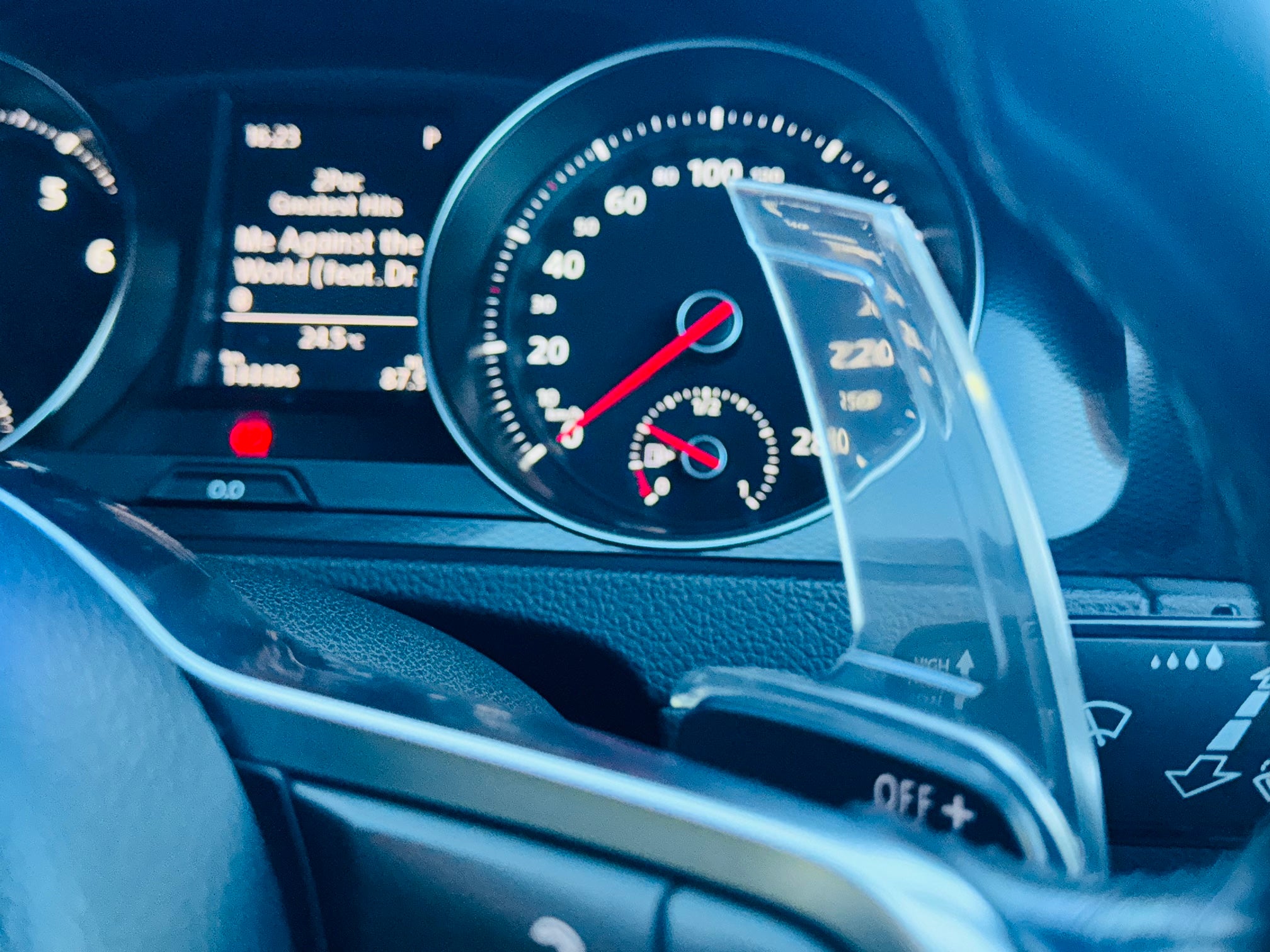 VW MK7 GTI & R AS  Transparent DSG Paddle Shifter Extensions for Automatic Steering Wheel of VW Golf MK7 GTi R