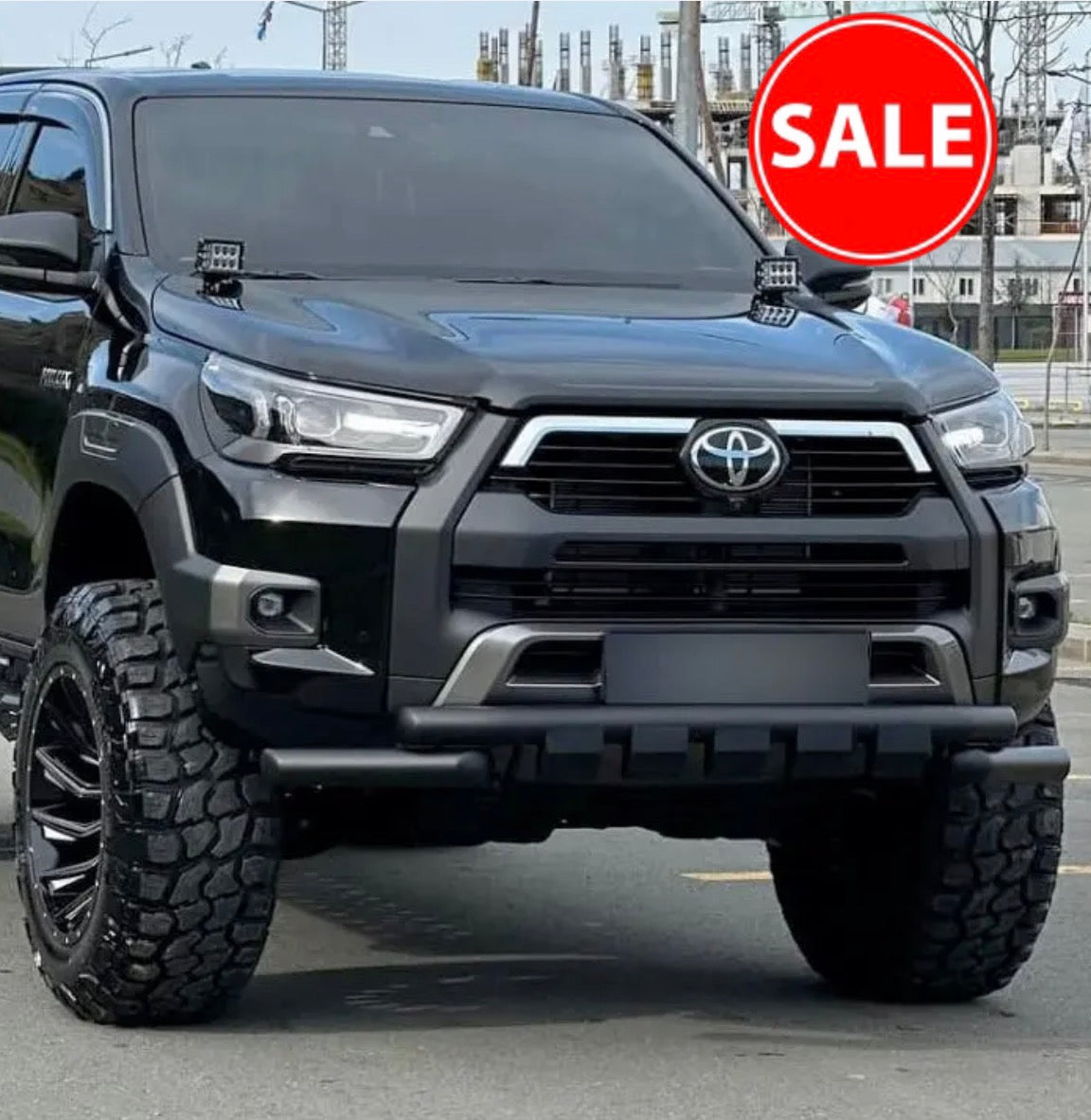 TOYOTA HILUX 2016+ BUMPER GUARD / NUDGE BAR / STYLING BAR BLACK - Autostyling Klerksdorp