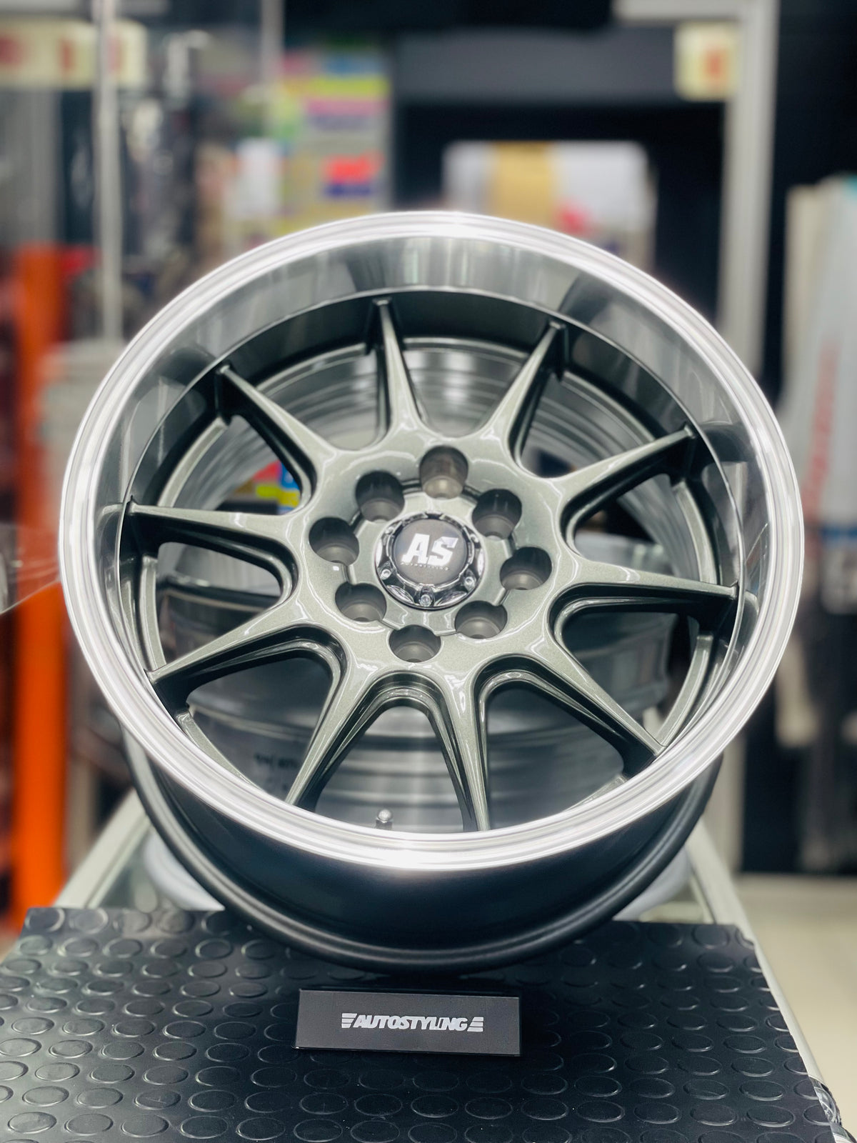 15” AS- 7581 4/100 4/114 gunmetal wheels