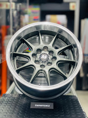 15” AS- 7581 4/100 4/114 gunmetal wheels