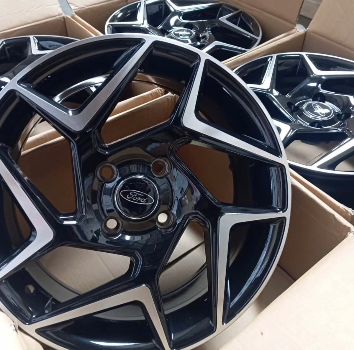 St Edition Rims ST FIESTA STYLE RIMS 4/108 GLOSS BLK MACHINE FACE – Autostyling Klerksdorp