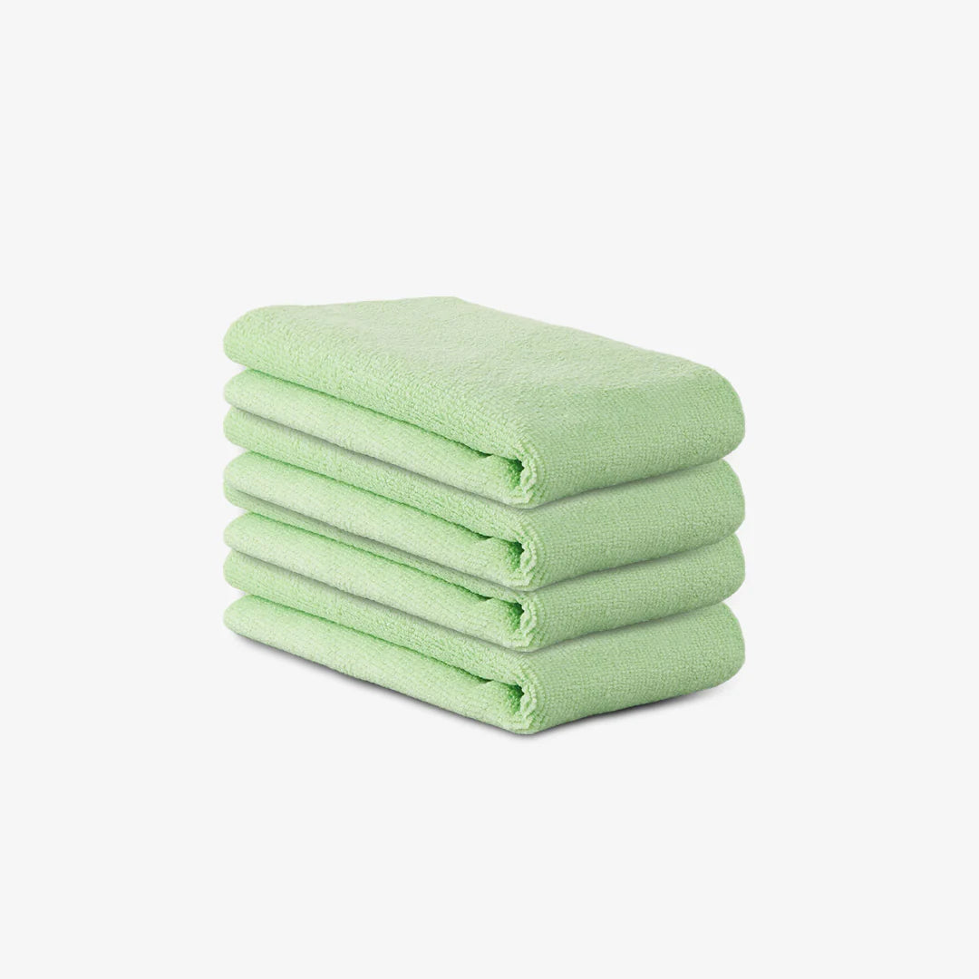 DETAILEASE Green & grey Microfiber Cloths 4pack  - Improved - Autostyling Klerksdorp