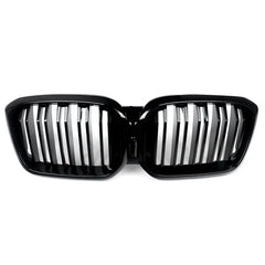BM G01 DOUBLE SLAT KIDNEY GRILLS GLOSS BLACK - FACELIFT (non oem)