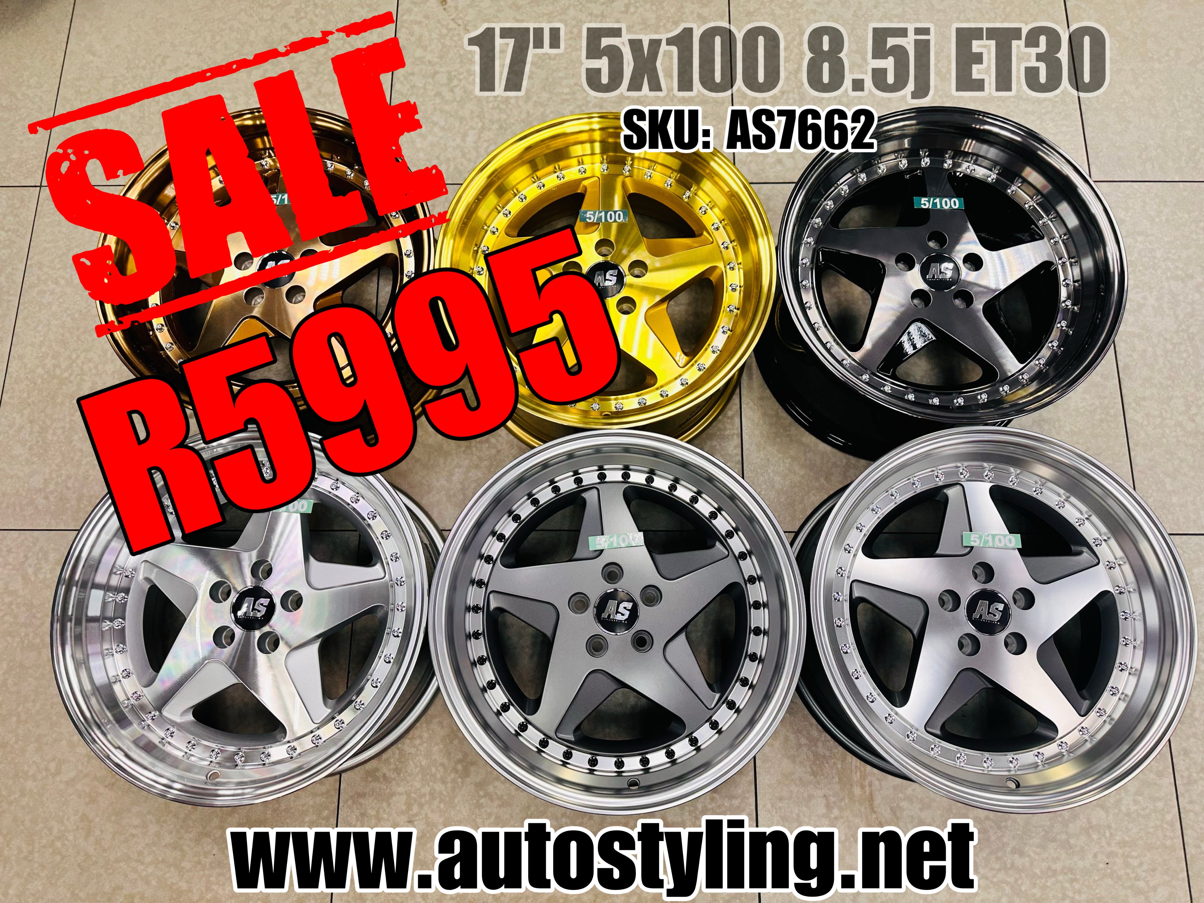 17” AS - RARI 348 4x100 & 5x100 wheels – Autostyling Klerksdorp