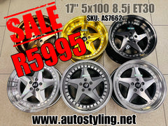 17” AS - RARI 348 4x100 & 5x100 wheels